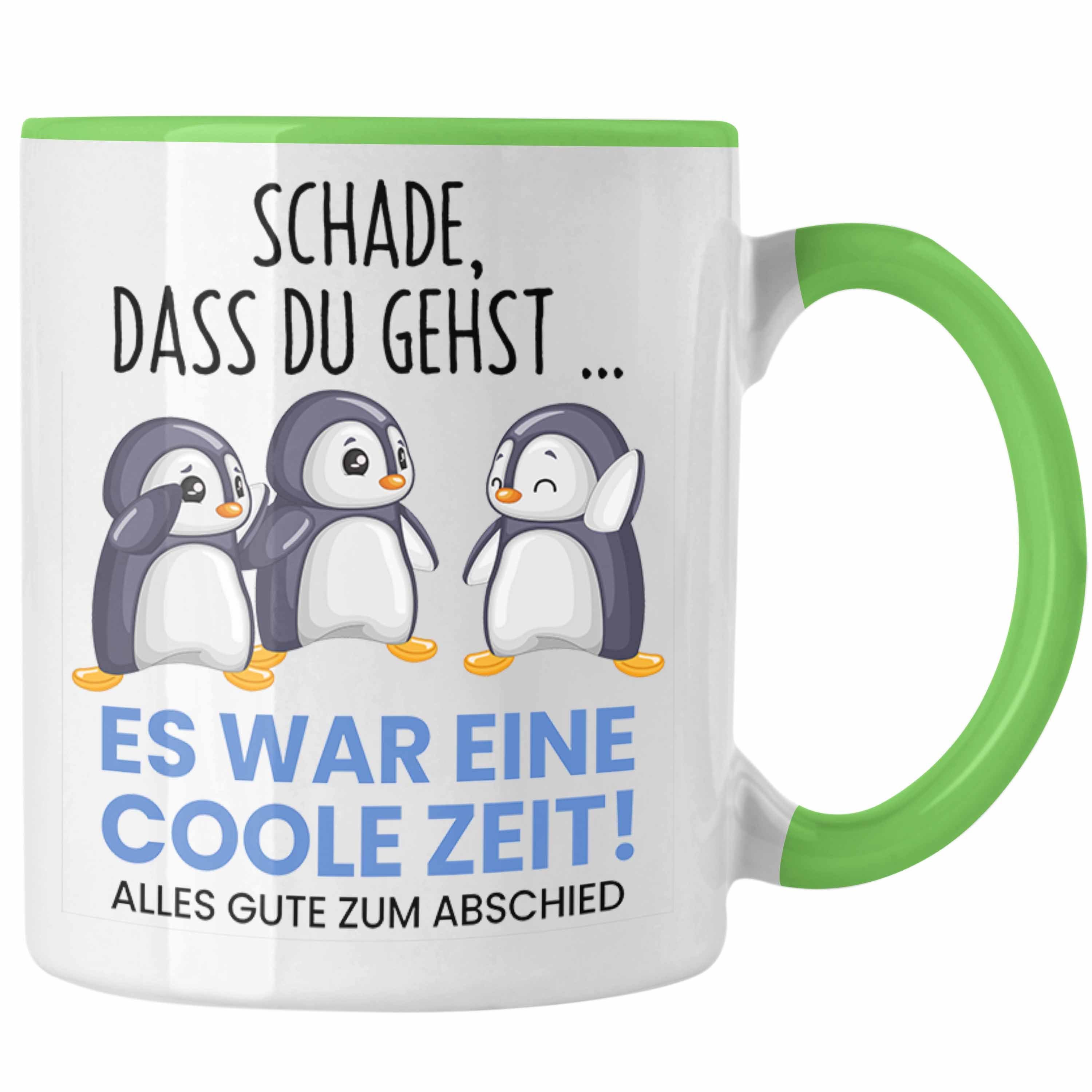 Trendation Tasse Schade Dass Du Gehst Tasse Geschenk zum Abschied Jobwechel Abschiedsg