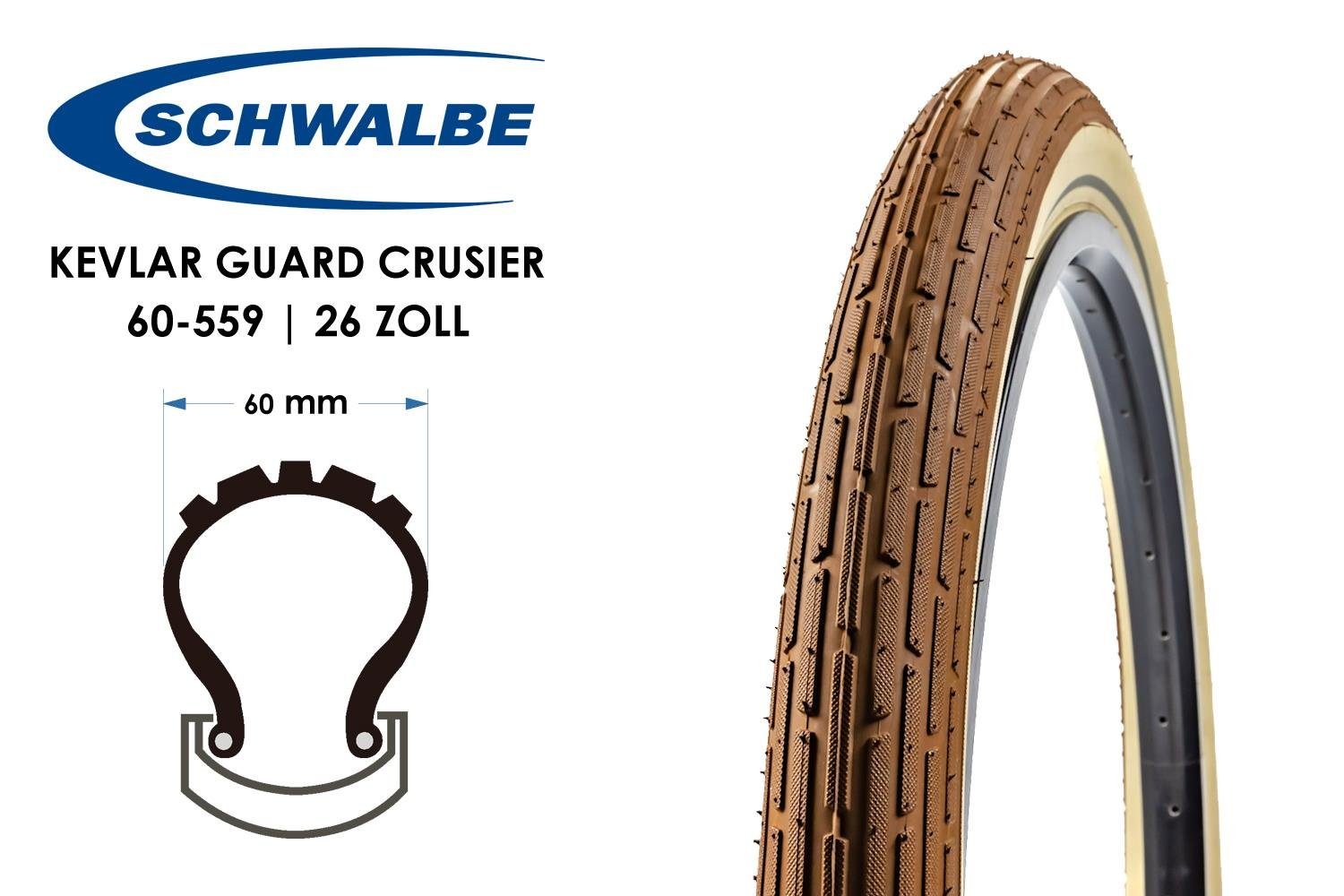 Fahrradreifen 26 Zoll Schwalbe Fahrrad Reifen Fat Frank 60-559