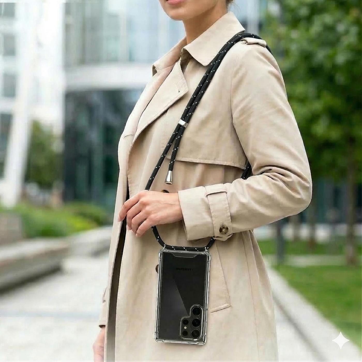 CoolGadget Handykette Handyhülle mit Handyband für Samsung Galaxy S26, Case zum Umhängen Kette Halsband Kordel mit Hülle für Samsung S26 – Bild 2 von 5