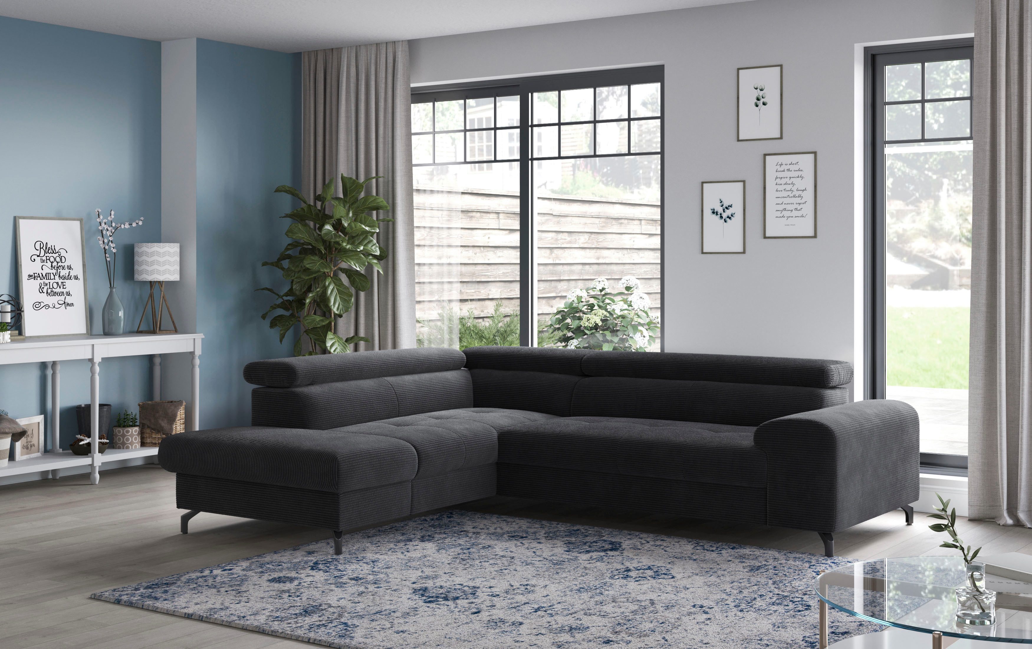 COTTA Ecksofa Aura L-Form, mit Schlaffunktion, günstig online kaufen