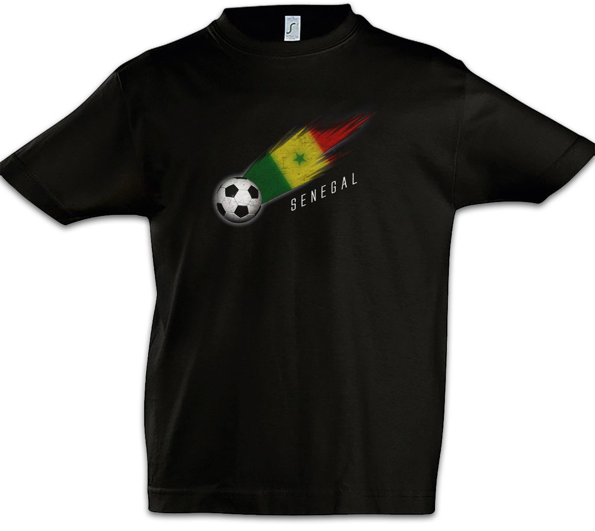 Print-Shirt Senegal Football Comet I Kinder T-Shirt Senegalesisch Senegalesische