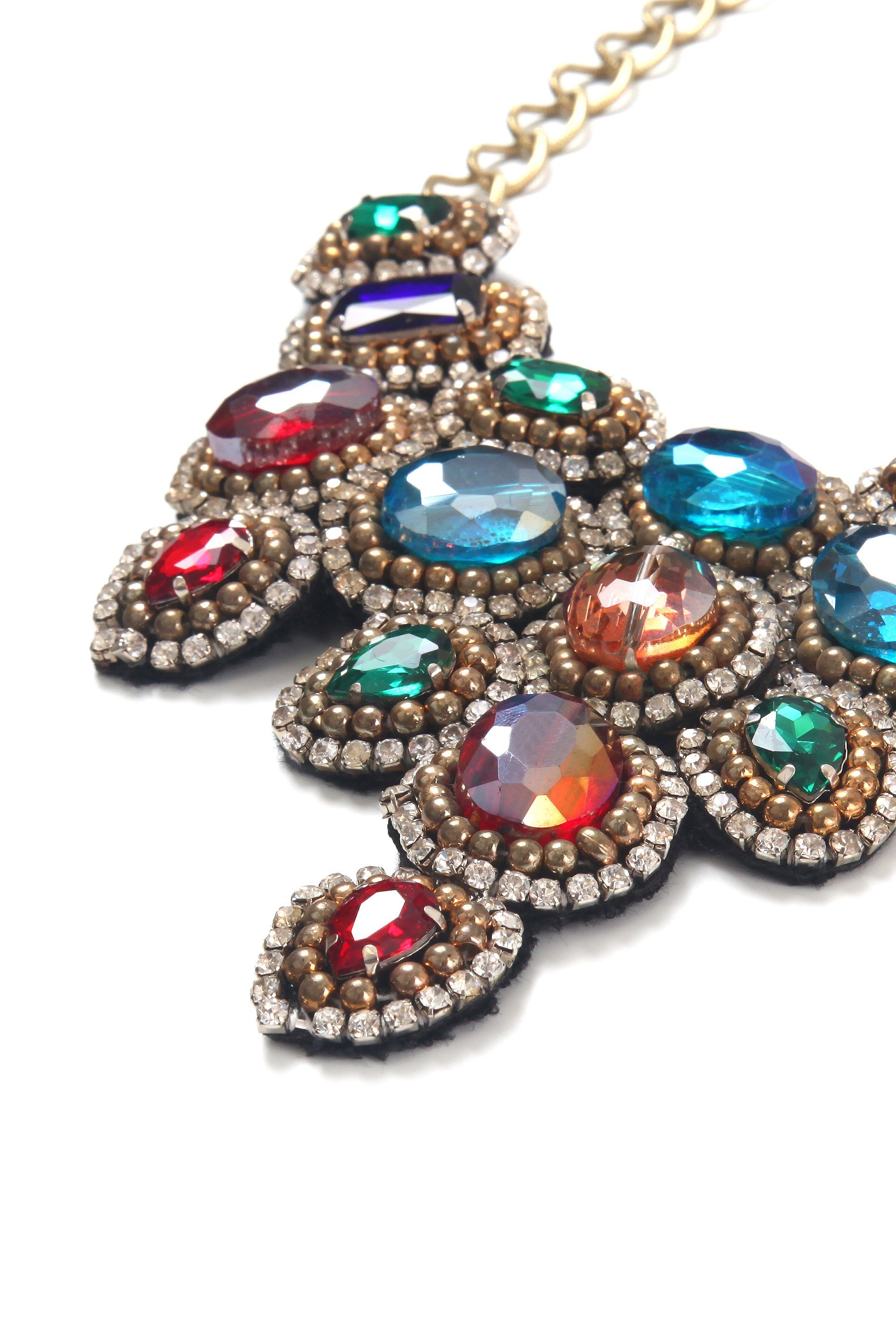 COLLEZIONE ALESSANDRO Statementkette Anabelle, mit vielen kleinen Glassteinen