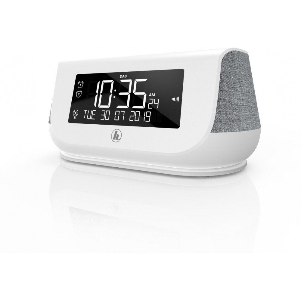 Hama Hama DR36SBT Uhrenradio weiß mit DAB+ und USB-Anschluss. Uhrenradio (FM, DAB, DAB+, Rauschfreier Klang mit DAB)