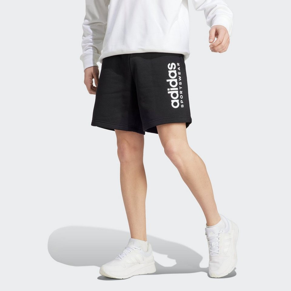 adidas Sportswear Shorts ALL SZN FLEECE GRAPHIC (1-tlg), Gemütliche Shorts  mit recycelten und erneuerbaren