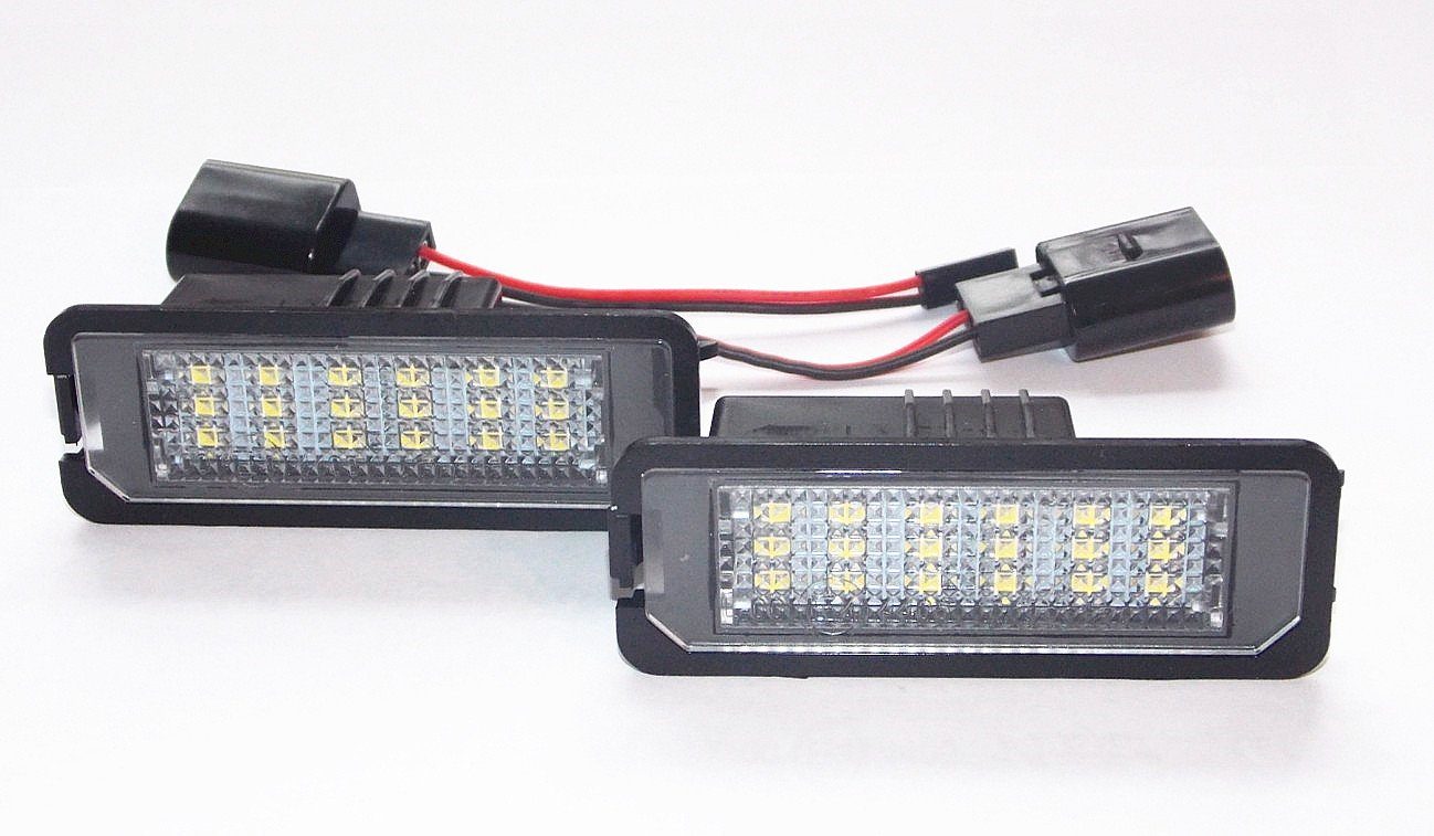 LLCTOOLS Rückleuchte LED Kennzeichenbeleuchtung für VW Golf 4, 5, 6, 7 Limo  + Cabrio, LED fest integriert