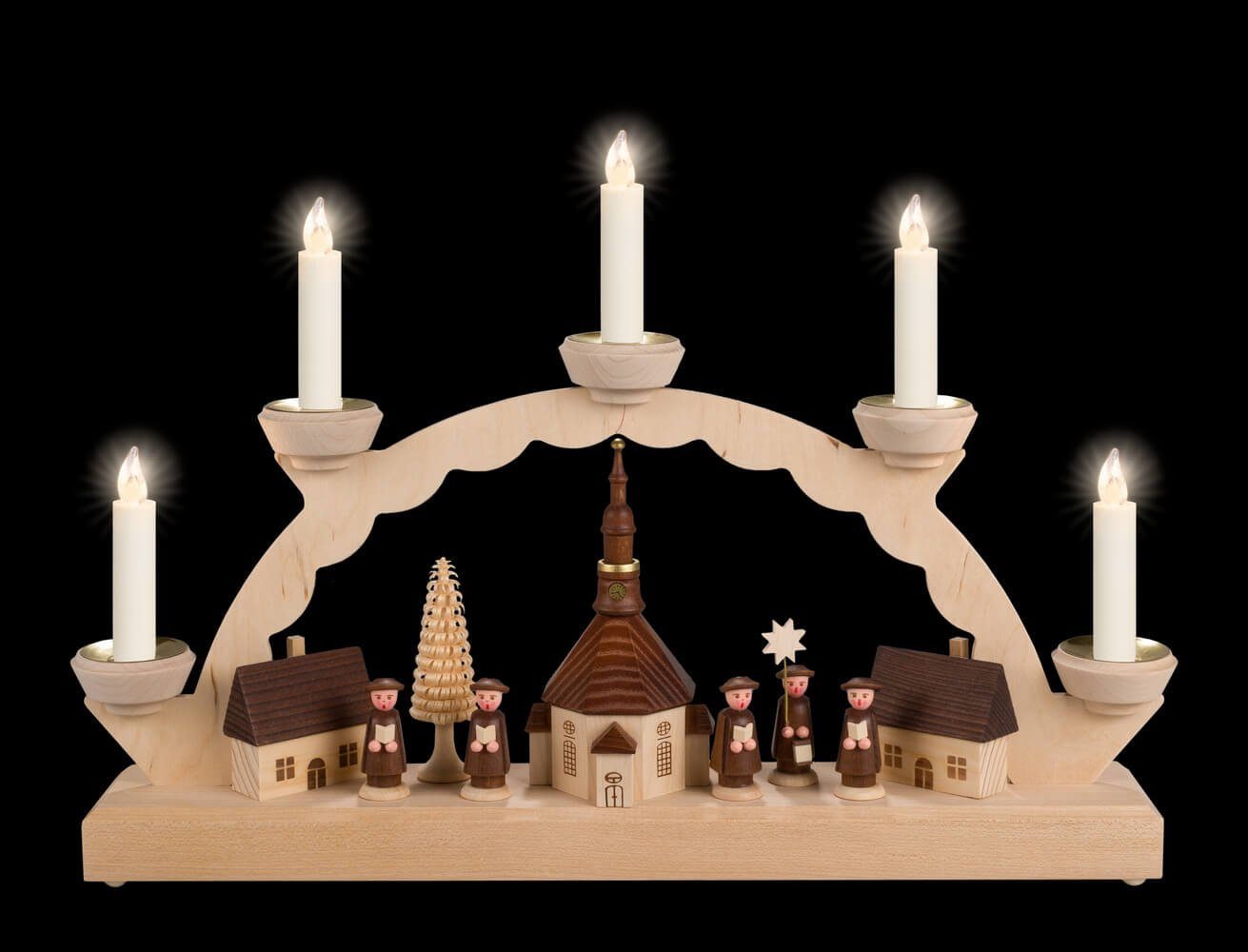 SEIFFEN.COM by Nestler LED Schwibbogen LED Schwibbogen Seiffener Dorf - 5 L günstig online kaufen