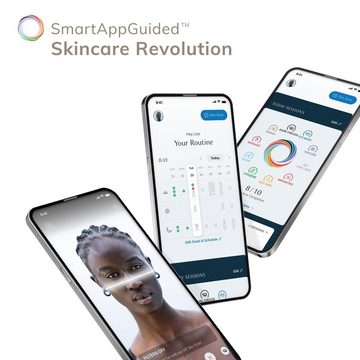 GESKE German Beauty Tech Elektrische Gesichtsreinigungsbürste SmartAppGuided™ Facial Brush 4 in 1, Packung, 1-tlg., inkl. kostenloser APP (SmartAppGuided Device), Mit der GESKE App erhältst Du deine personalisierte Hautpflegeroutine.