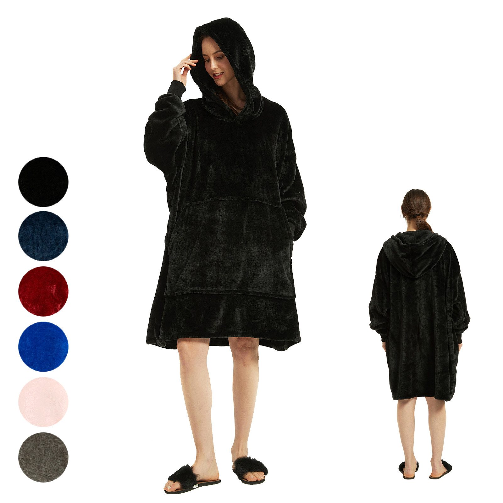 Wohndecke Ärmeldecke Tragbare Decke,Wohndecke,Fleecedecke,Kuscheldecke, BTT günstig online kaufen