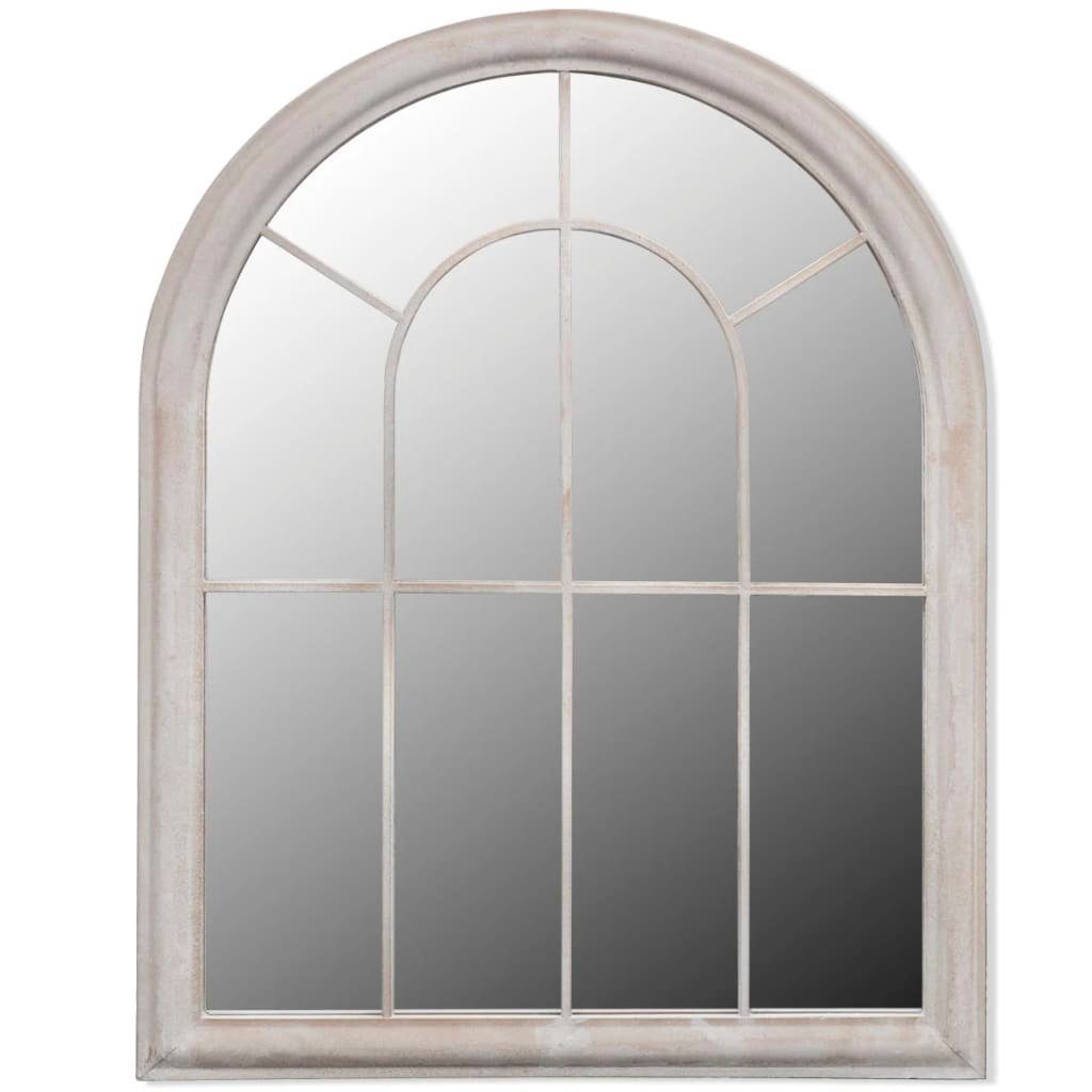 vidaXL Spiegel 89 x 69 cm Rustikaler Gartenspiegel Bogen 69x89 cm für Indoor und Outd