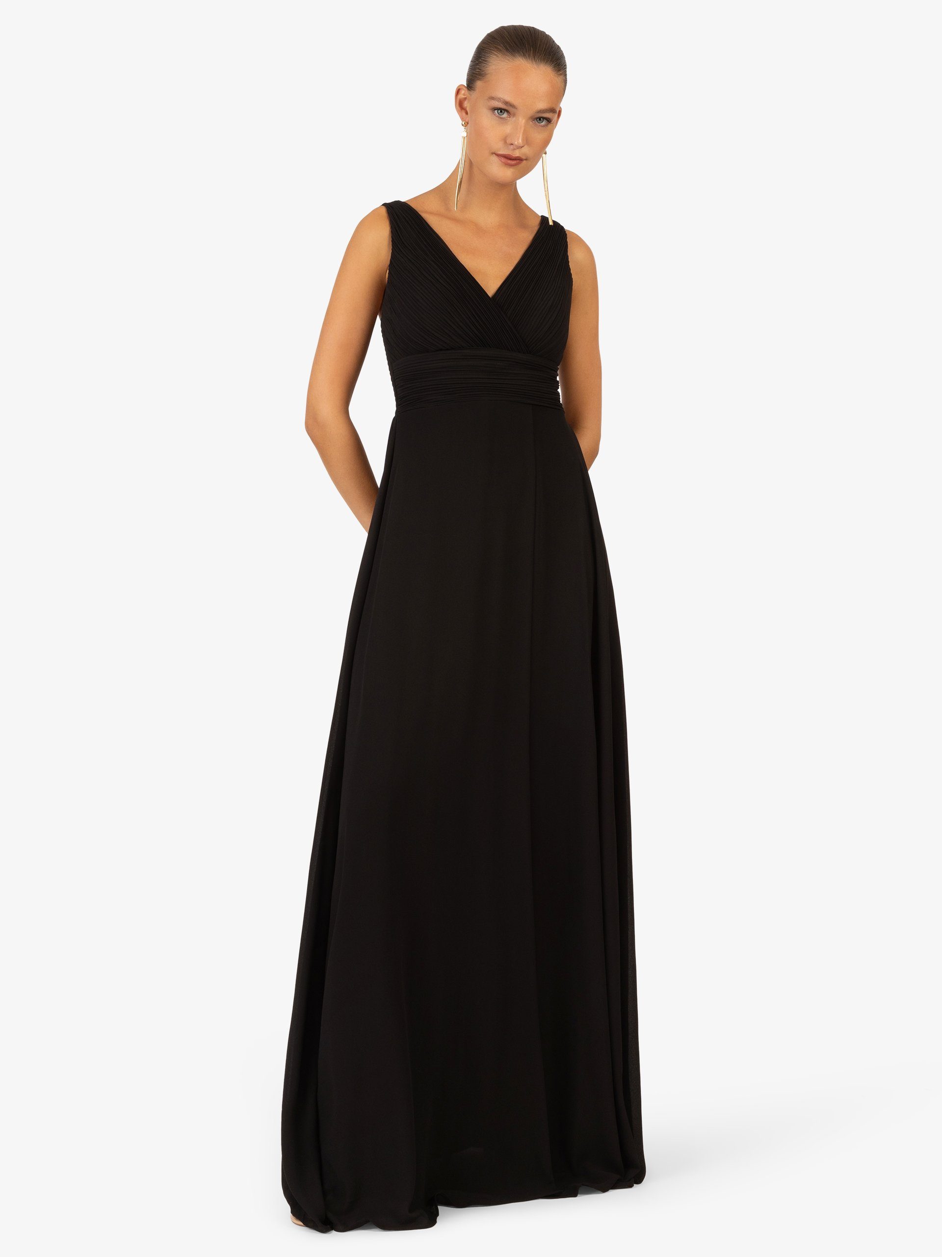 Kraimod Abendkleid mit V-ausschnitt vorne und günstig online kaufen