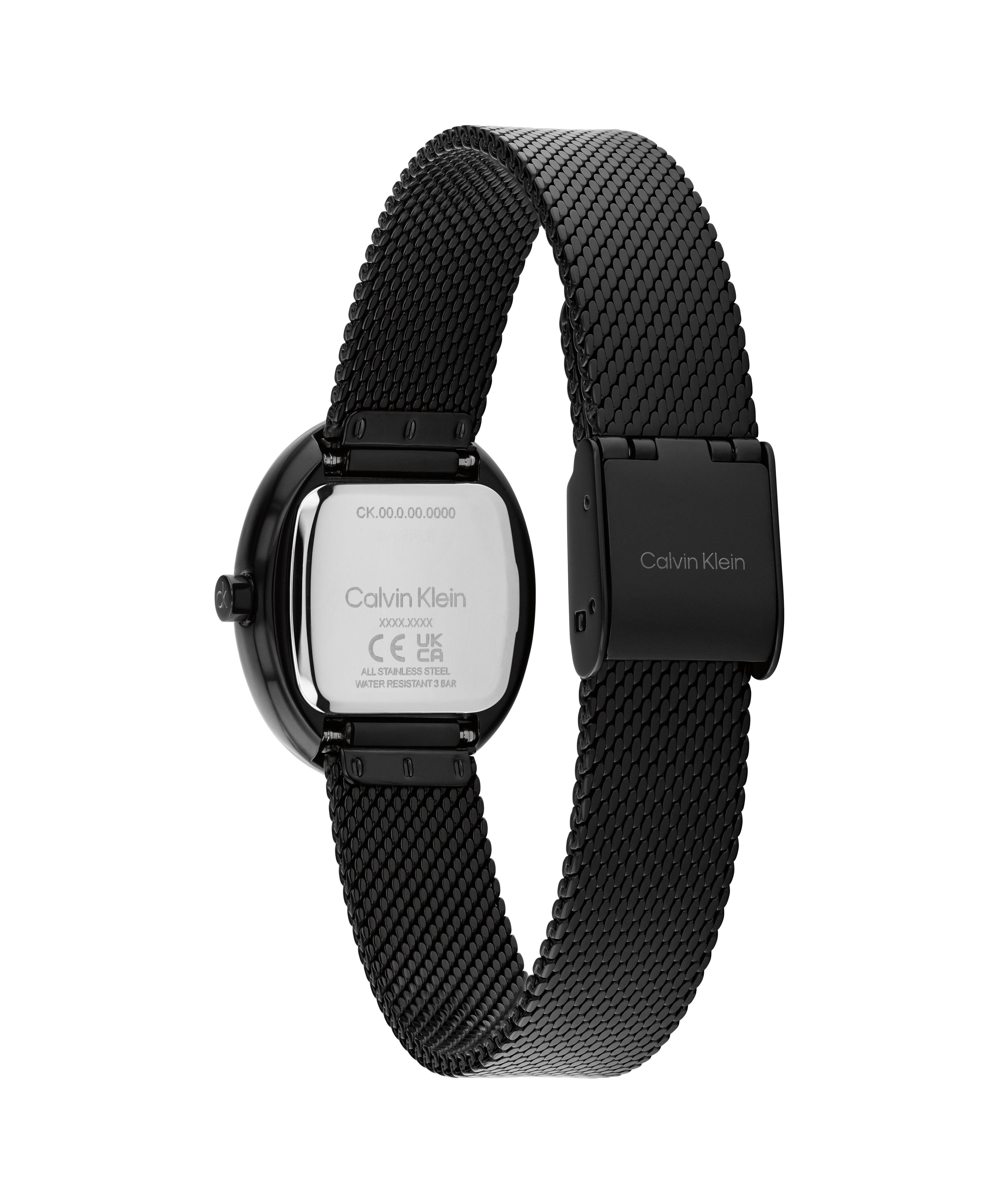 Calvin Klein Quarzuhr Euphoria 25100176, Armbanduhr, Damenuhr, Edelstahlarmband, analog