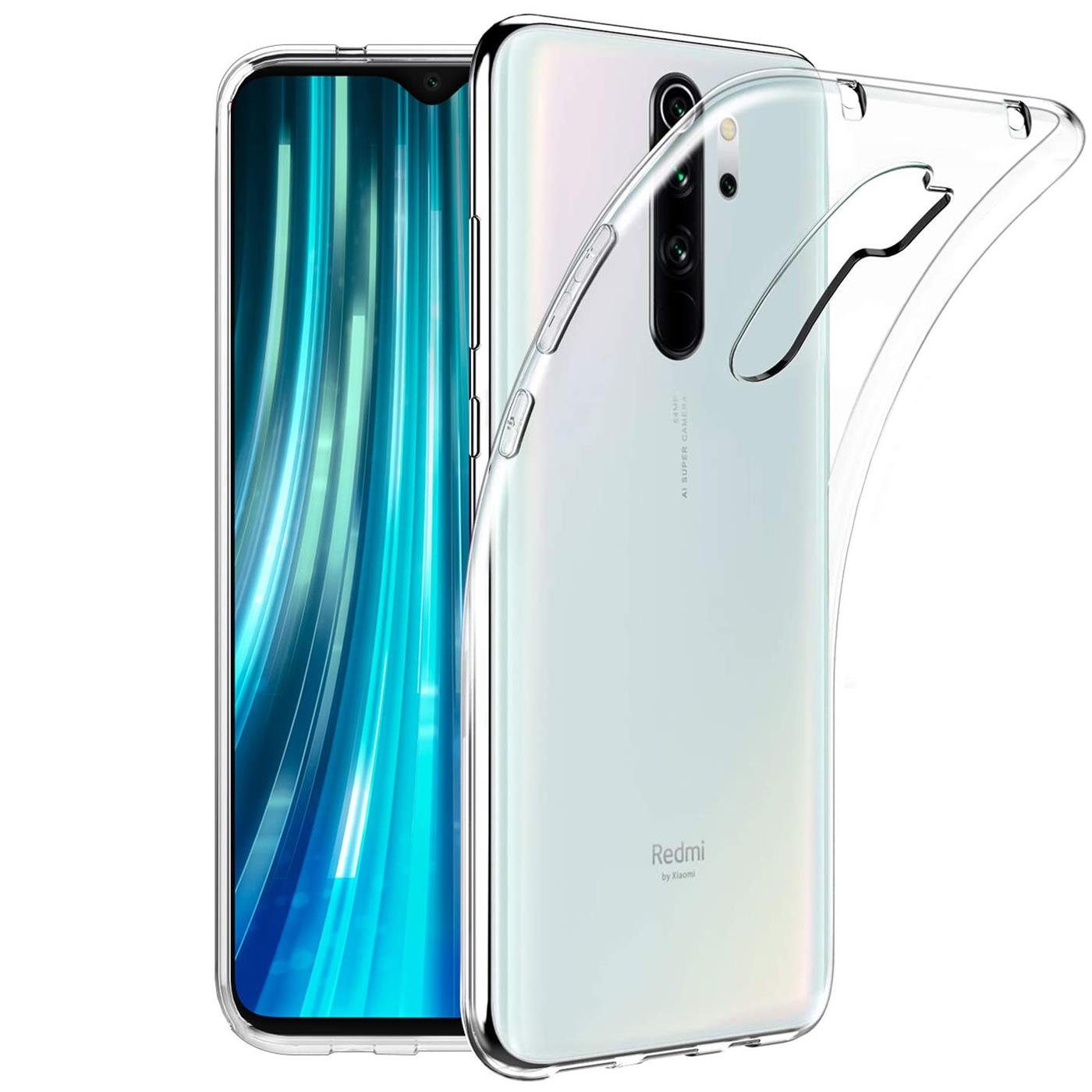 CoolGadget Handyhülle Transparent Ultra Slim Case für Xiaomi Redmi Note 8 Pro 6,53 Zoll, Silikon Hülle Dünne Schutzhülle für Redmi Note 8 Pro Hülle