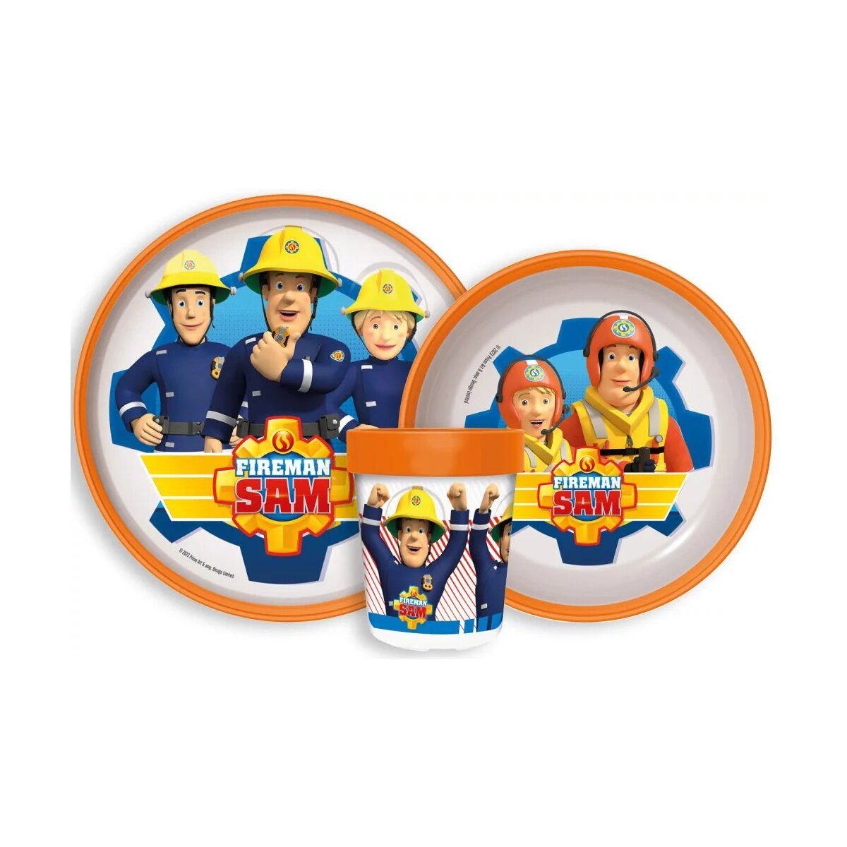Feuerwehrmann Sam Kindergeschirr-Set Feuerwehrmann Sam Rescue Mission rutschfester Geschirrset