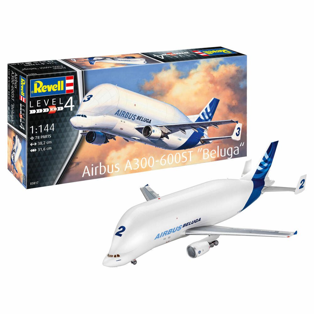 Revell® Modellbausatz Airbus A300-600ST Beluga, 03817, Maßstab 1:144, (78-tlg)