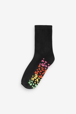 Next Kurzsocken Schwarze Söckchen mit gepolsterter Sohle, 4er-Pack (1-Paar)