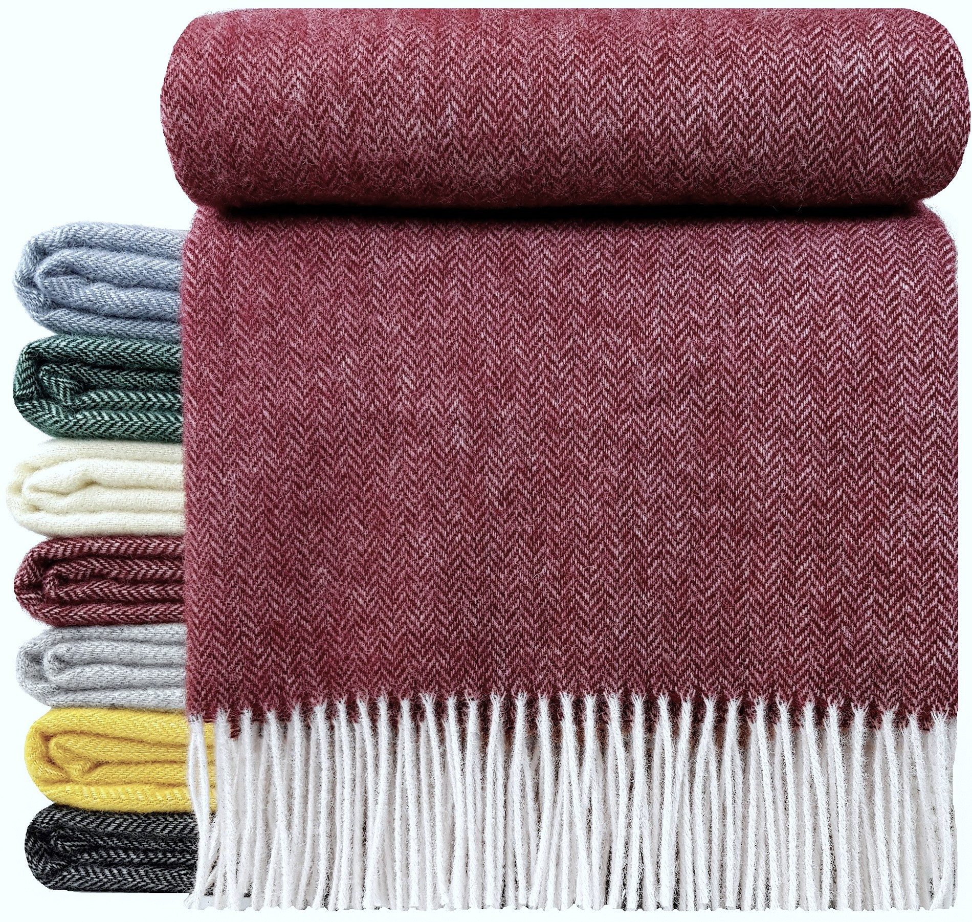 Wolldecke "TIROL A" 100 % Wolle, 140 x 200 cm in versch. Farben, STTS. € 42,99