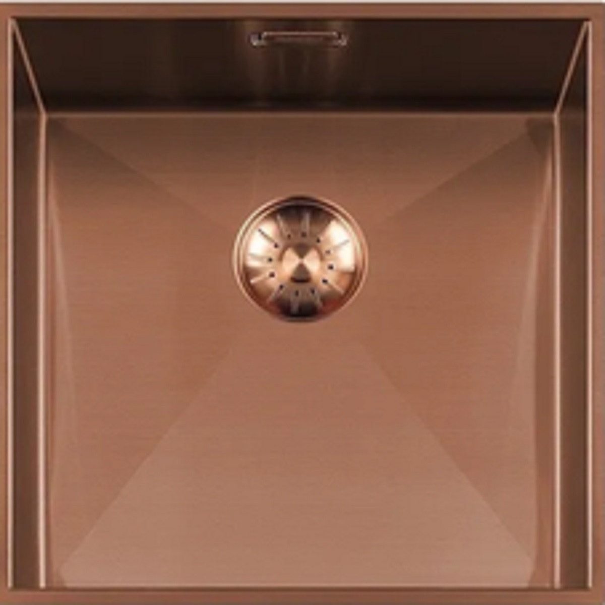 togo Küchenspüle 42WT-Copper, quadratisch, 44/44 cm, Edelstahl Spüle