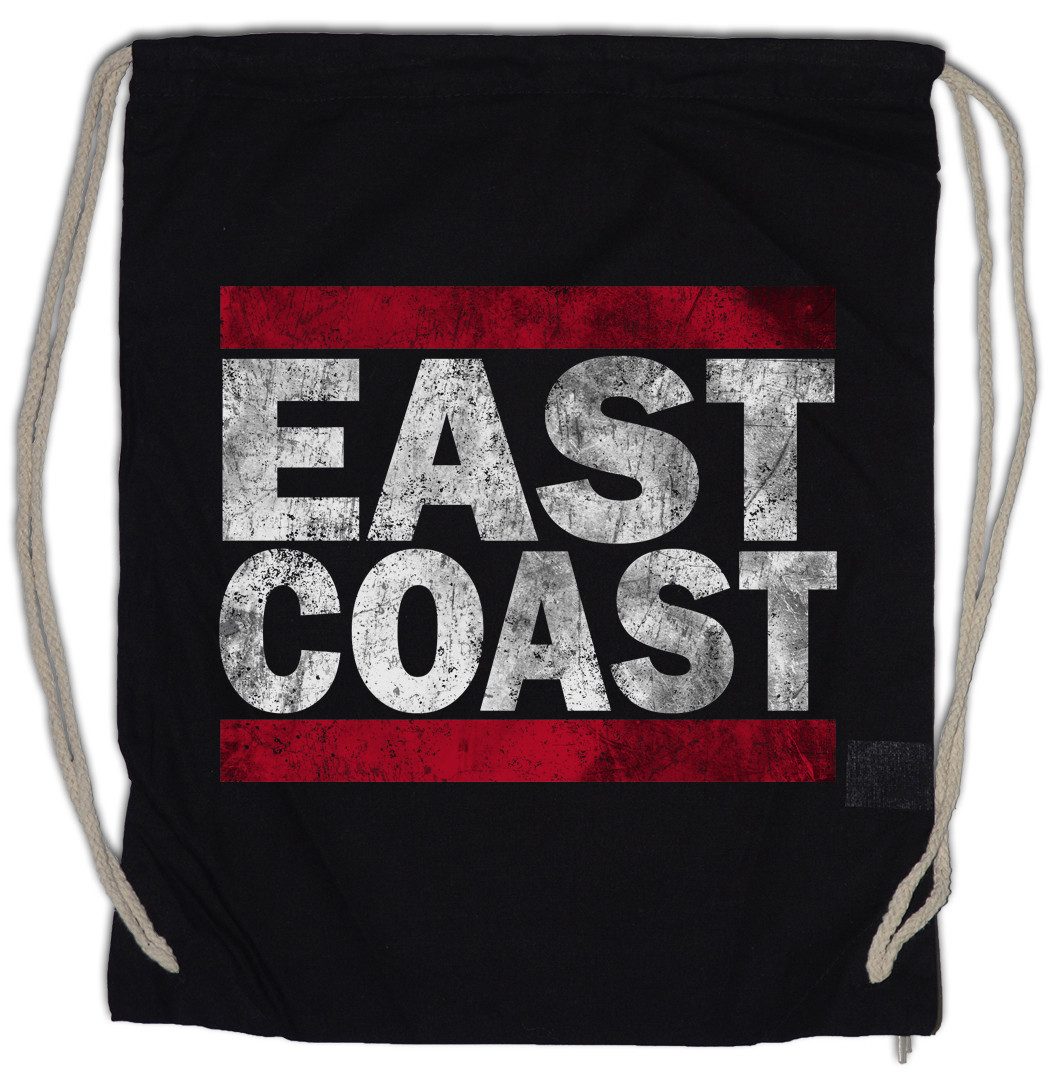 Urban Backwoods Turnbeutel East Coast Turnbeutel Westseite Ostseite Run Fun DMC Side Ostküste (1-tlg), Gangster Gang Kalifornien California