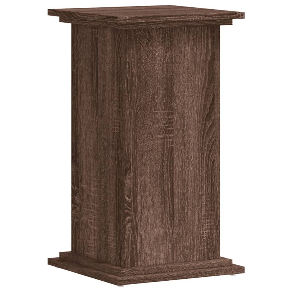 vidaXL Blumenständer Pflanzenständer Braun Eichen-Optik 33 x 33 x 60 cm (1 St)