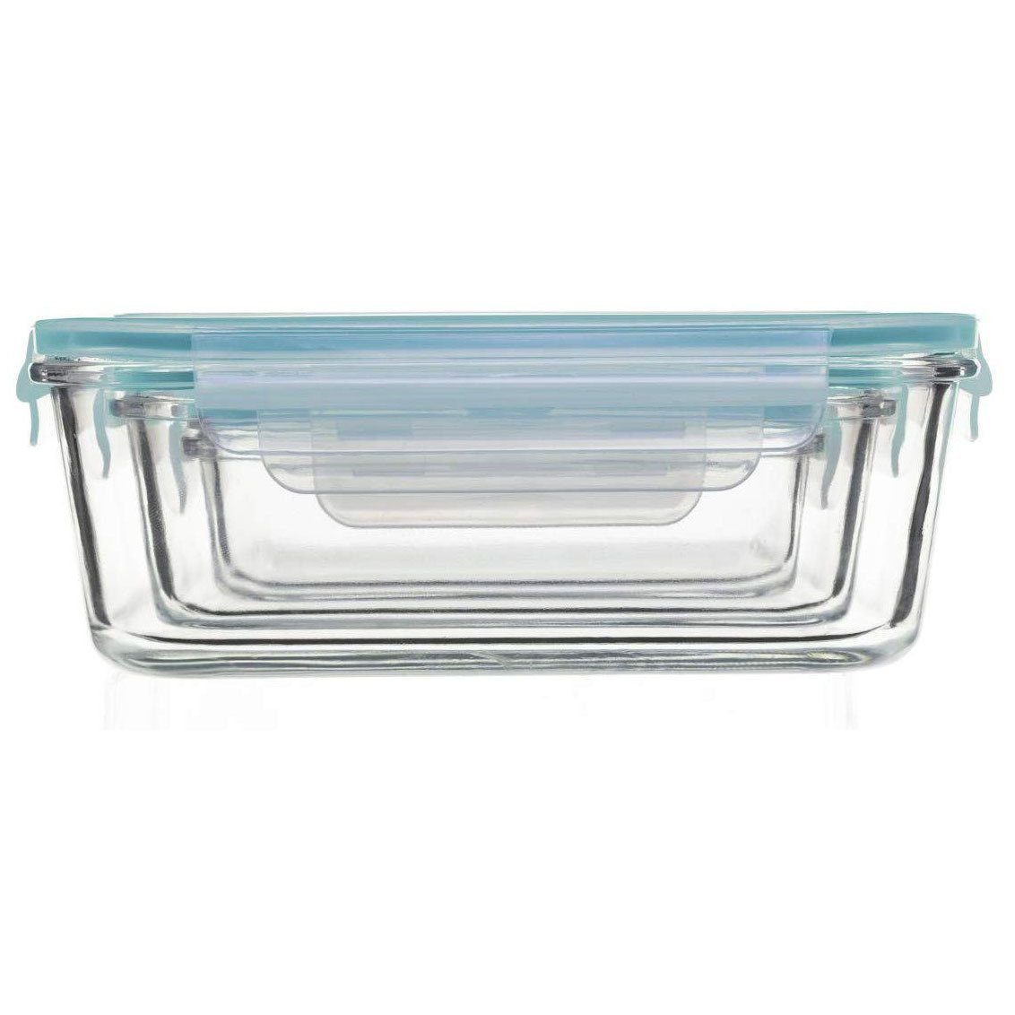 5five Simply Smart Vorratsglas Vorratsdosen aus Glas, quadratisch, 3 Stück, Glas, (einzeln, 0-tlg., einzeln) – Bild 5 von 5