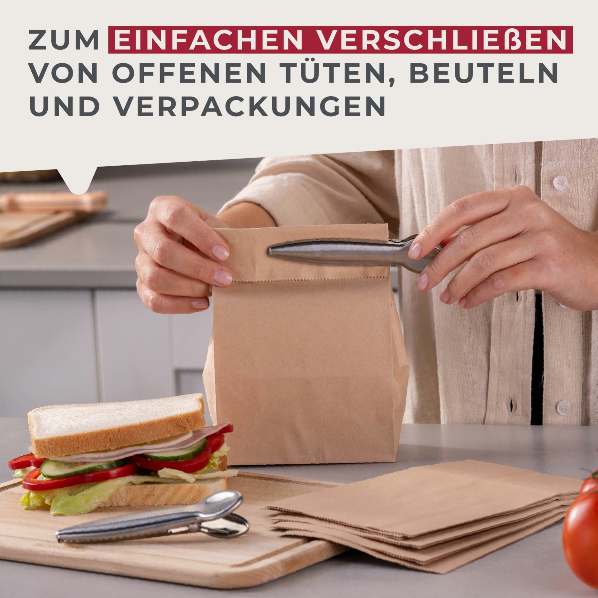 FACKELMANN Verschlussklammer Aromaclips, Duftclips, Geruchsbinder-Clips, Frischhalteclips