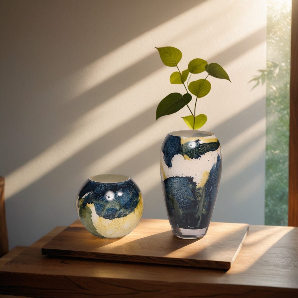 Beroya Designs Dekovase Handgefertigte Scandinavian Forest günstig online kaufen