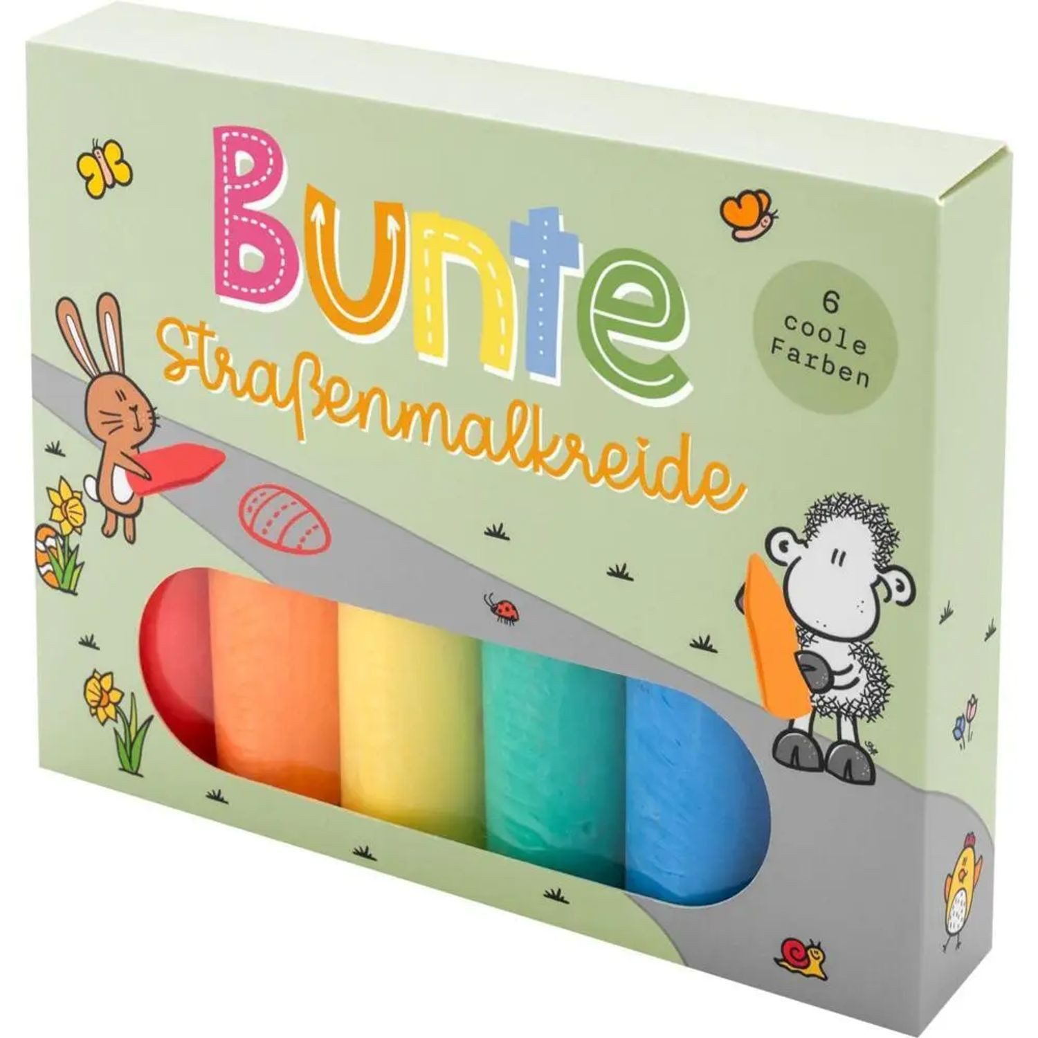 Sheepworld Spiel Straßenmalkreide Motiv "Ostern"