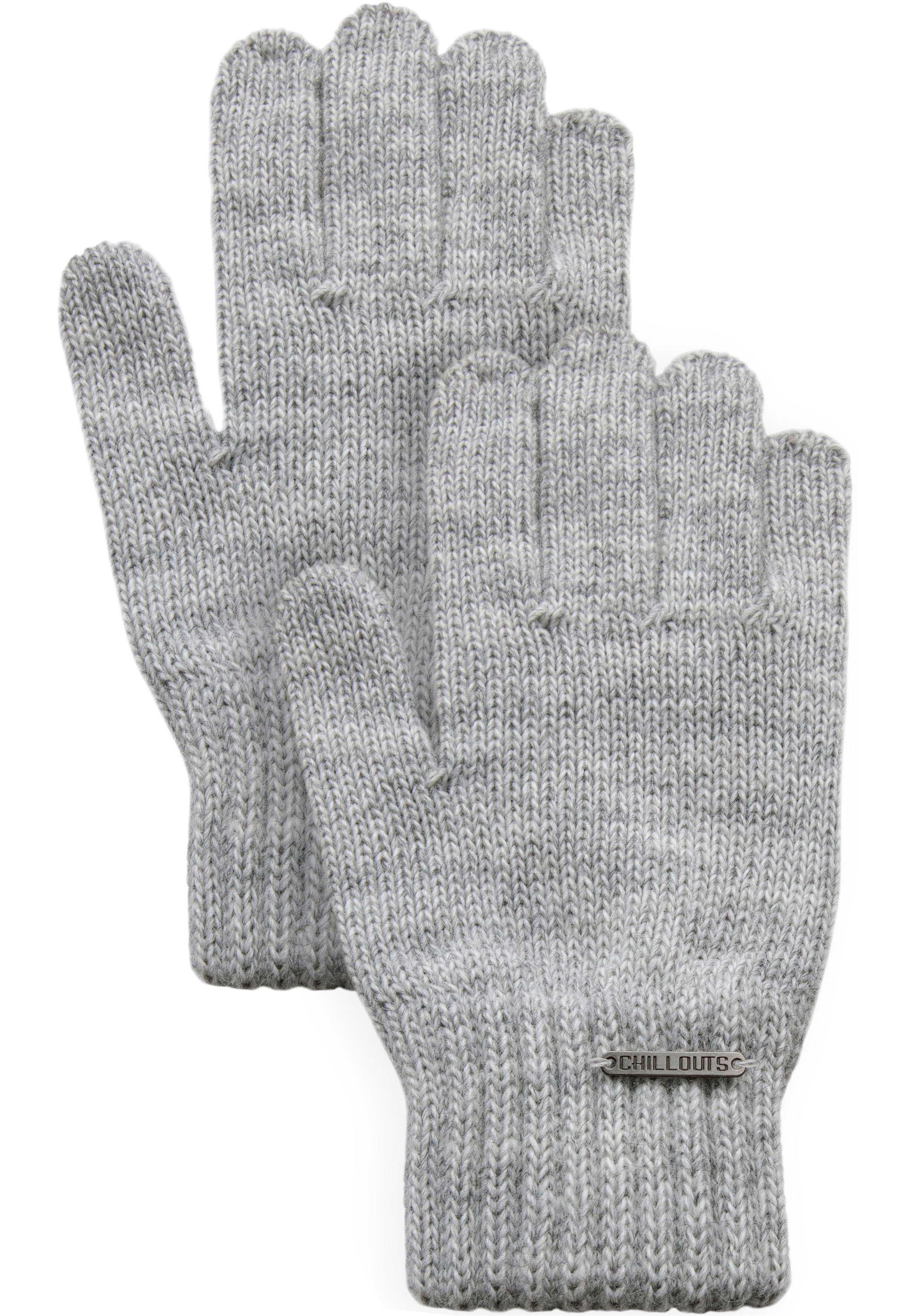 Jamila melange grey gestrickt Strickhandschuhe light Fingerhandschuhe, Glove chillouts