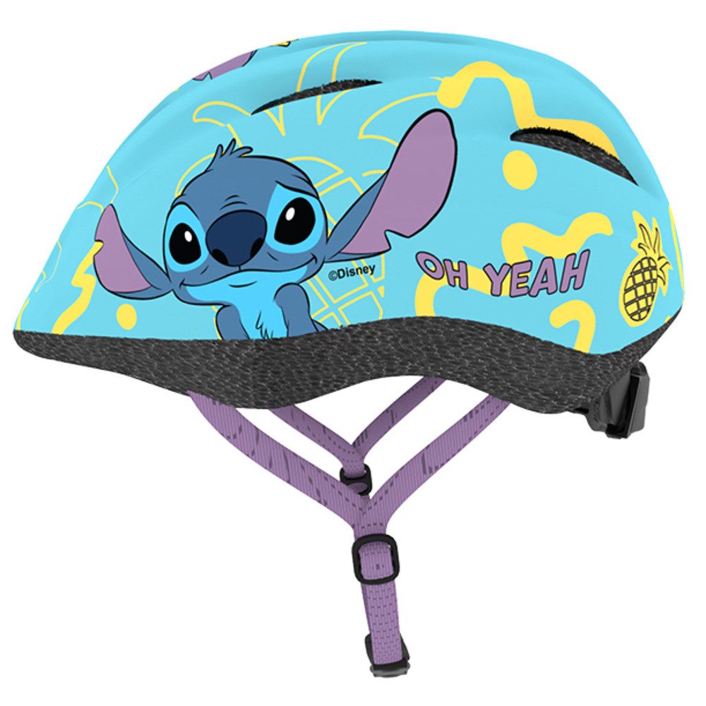 Seven Polska Kinderfahrradhelm Kinder Fahrradhelm "Stitch", S: 48-52cm, ca. 2 - 5.5 Jahre, Kopfschutz