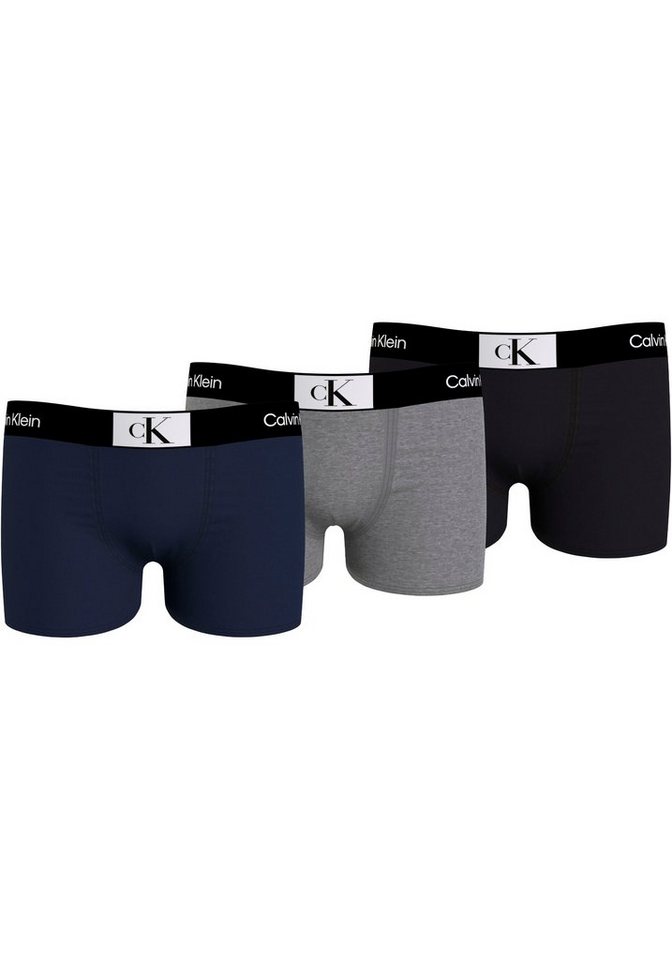 Calvin Klein Underwear Trunk 3PK TRUNK (Packung, 3-St., 3er) Kinder bis 16  Jahren, Jersey aus Baumwollmischung mit Stretchanteil