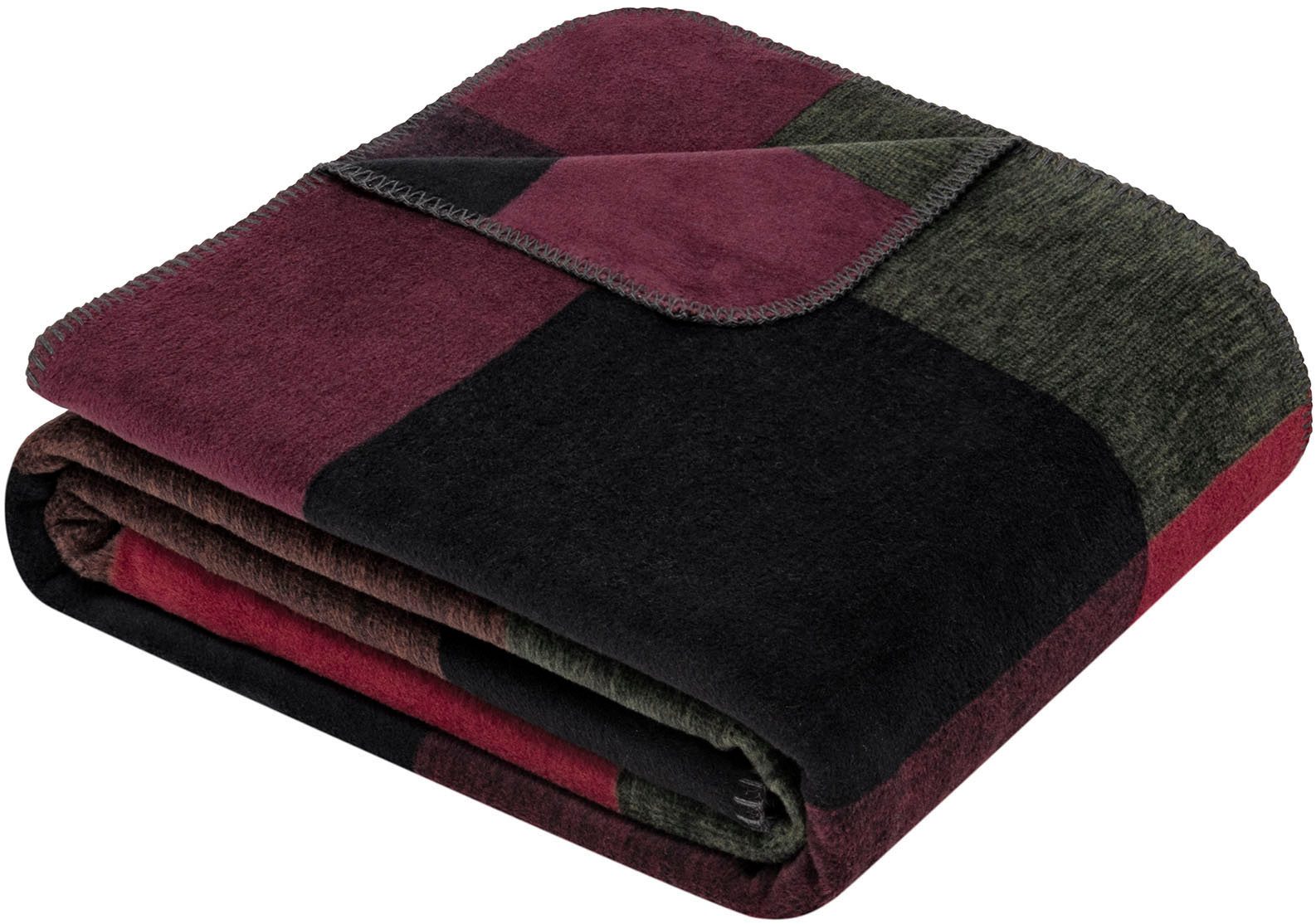 Wohndecke Bolton, IBENA, mit elegantem Karo günstig online kaufen