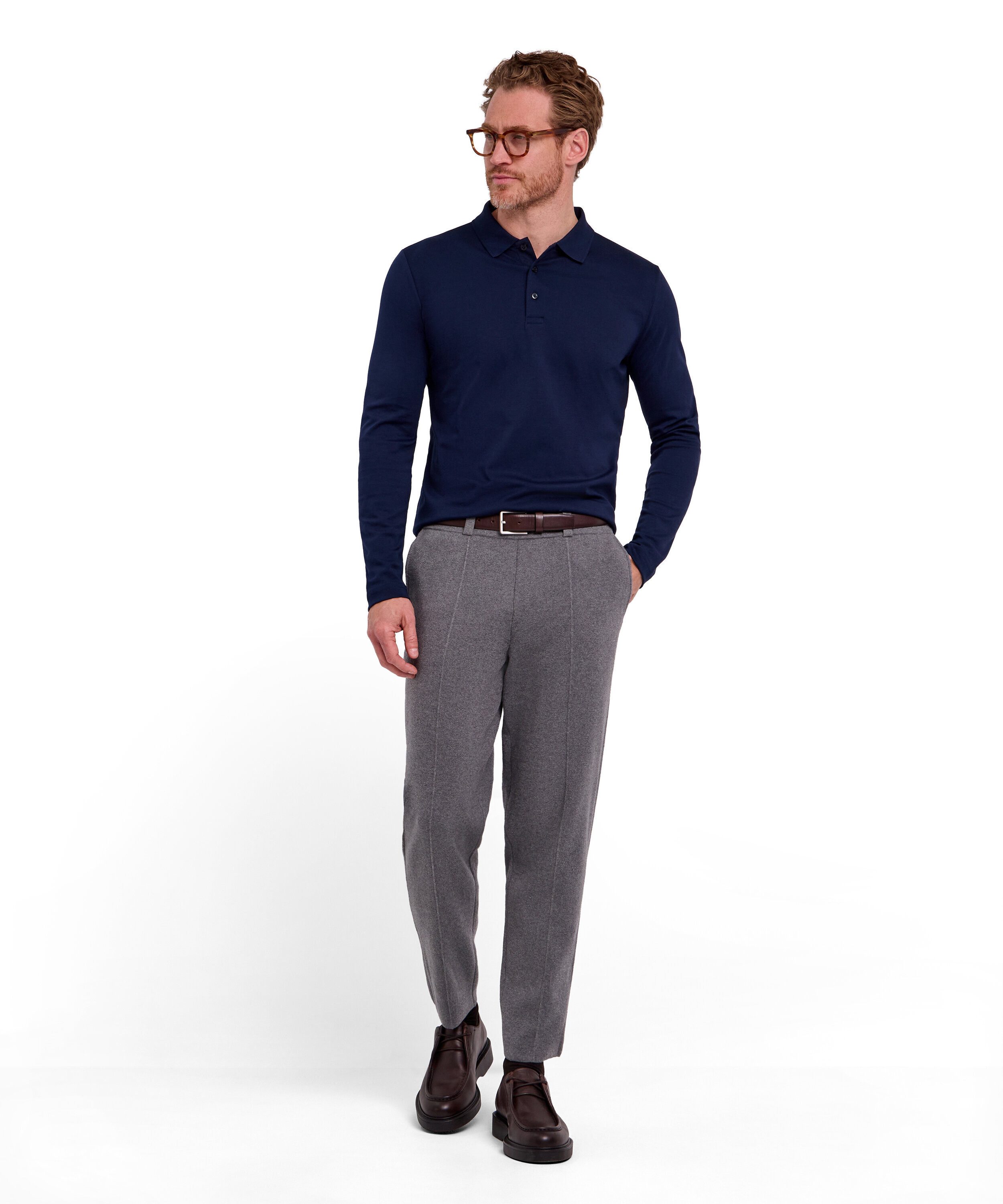 FALKE Poloshirt Polo Shirt aus hochwertiger Pima-Baumwolle (1-tlg., 1) aus hochwertiger Pima-Baumwolle