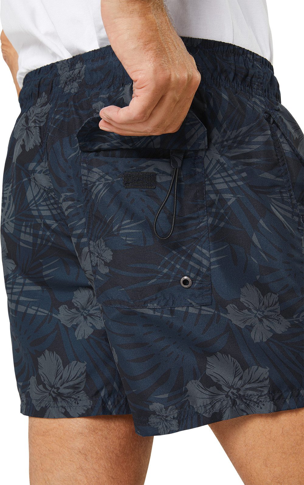 Chiemsee Badeshorts mit elastischem Bund, Kordelzug und Netz-Innenslip