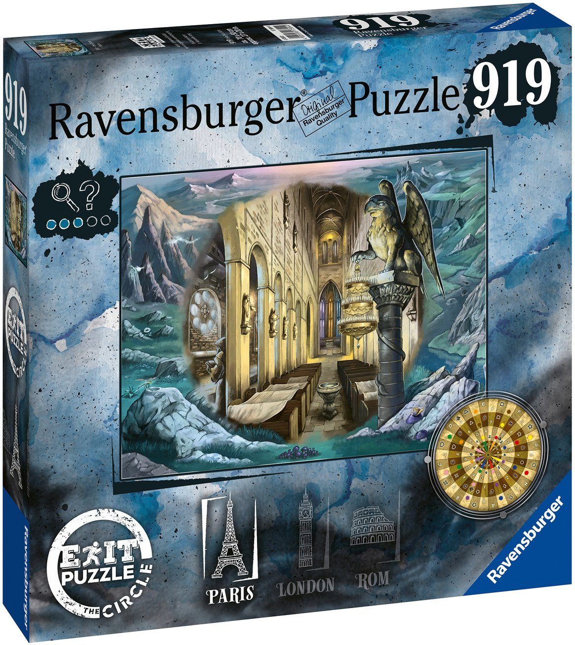 Ravensburger Puzzle Exit: the Circle weltweit - schützt - Paris, 919 Europe, Puzzleteile, in Made FSC® Wald in