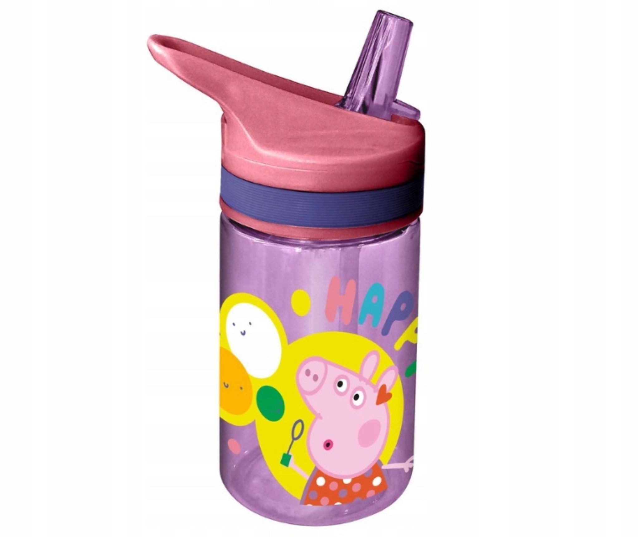 Festivalartikel Trinkflasche Trinkflasche Peppa Pig Tritan 400ml, Stoßfest, Sicher für Kinder