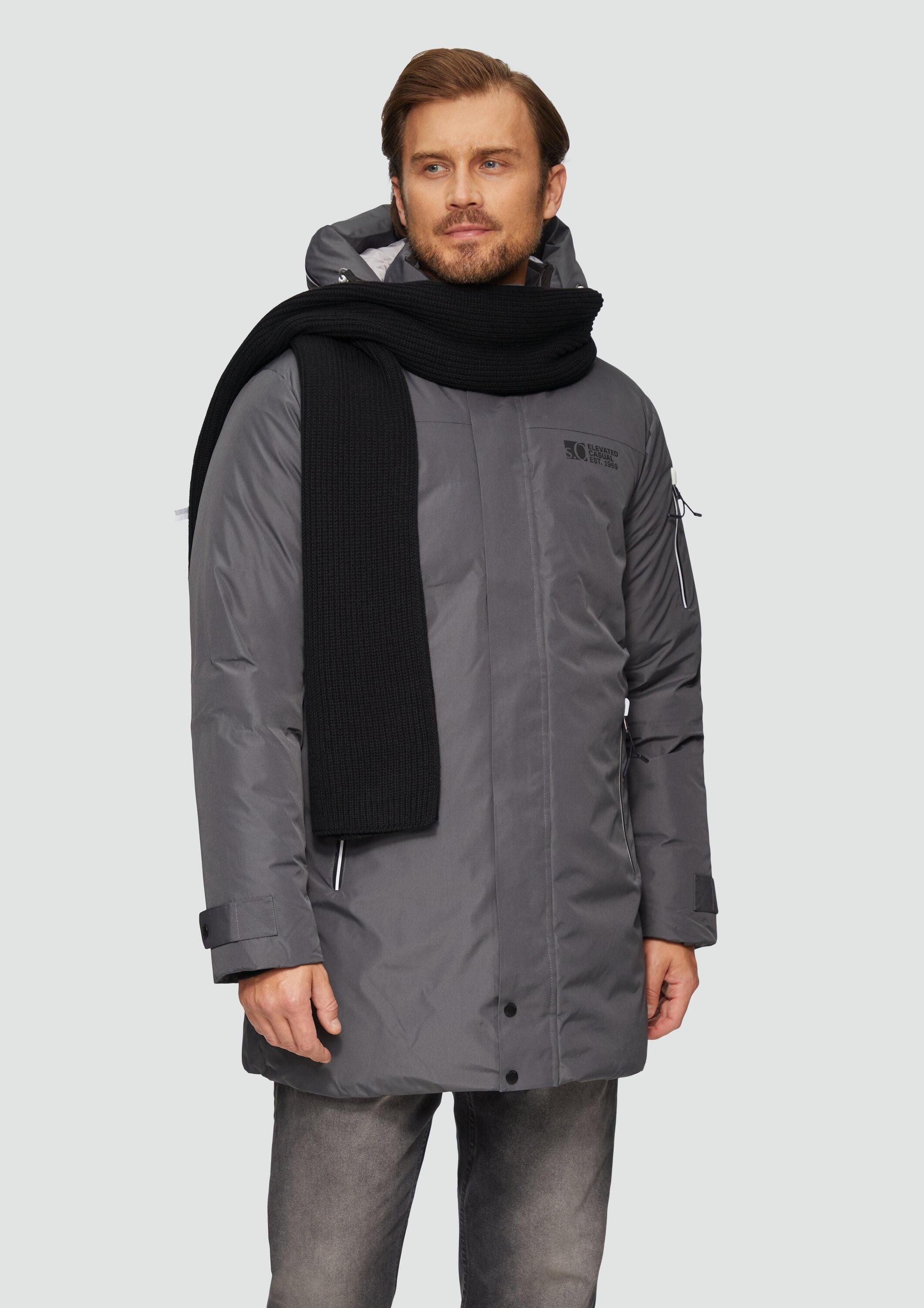 s.Oliver Schal Tuch, Schal aus Baumwolle mit Rippstruktur günstig online kaufen