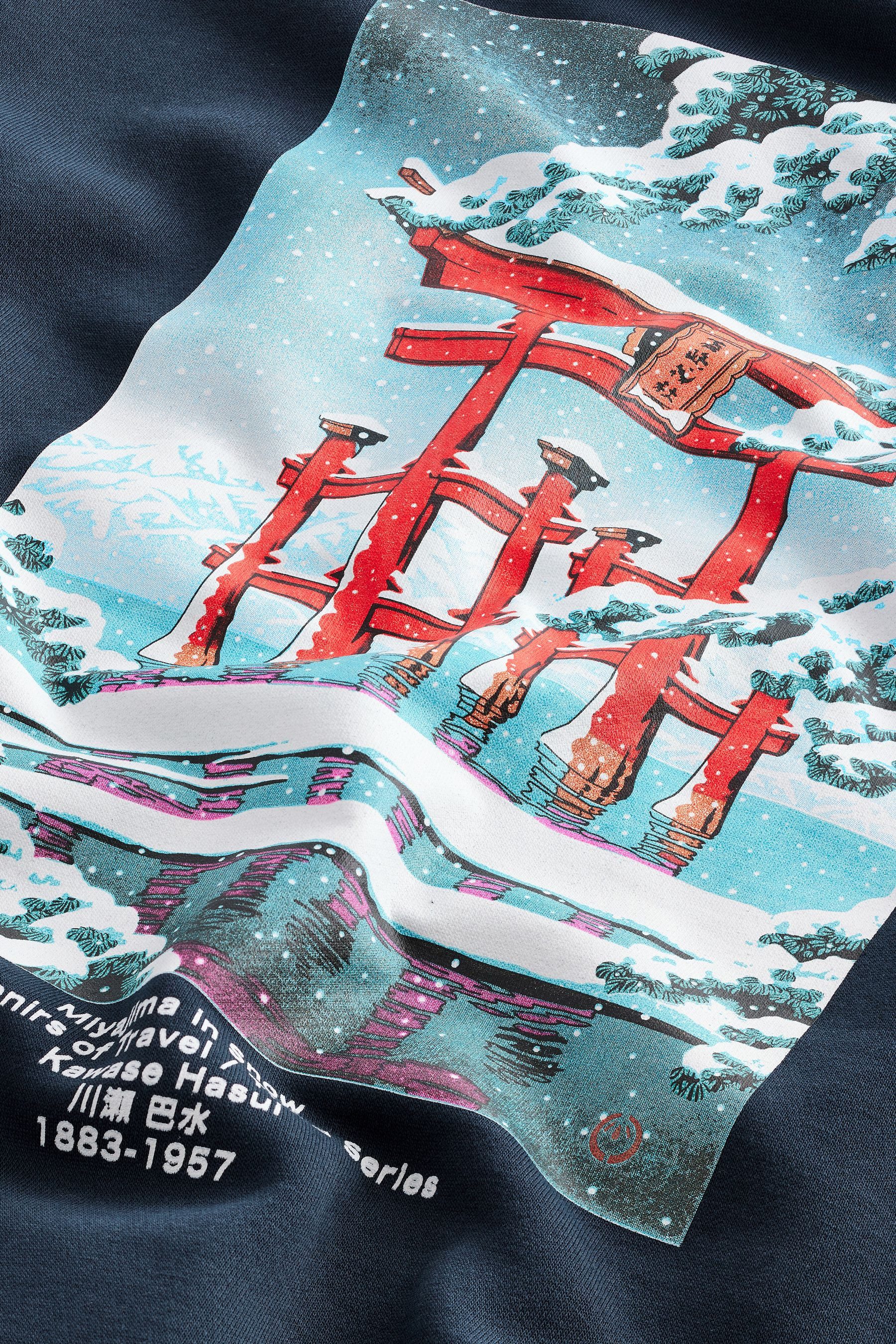 Next Sweatshirt Weihnachtliches Gesteppes Sweatshirt (1-tlg)