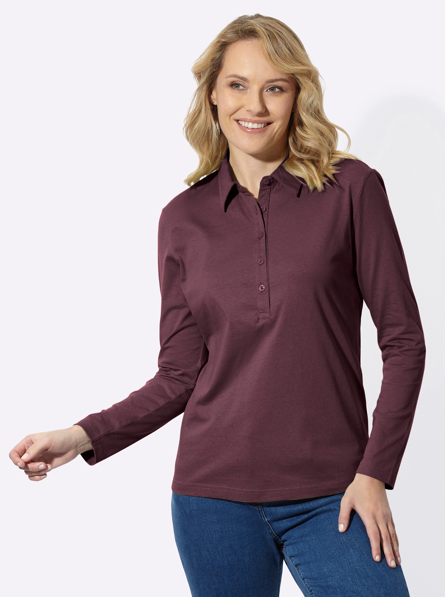 Sieh an! T-Shirt Poloshirt Langarm