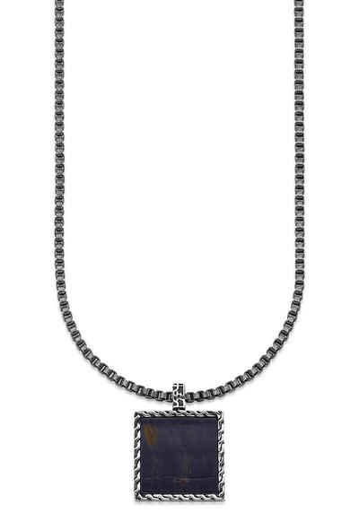 HECHTER PARIS Kette mit Anhänger Schmuck Geschenk Silber 925 Halsschmuck Halskette Venezianer Stein, mit Onyx oder Tigerauge