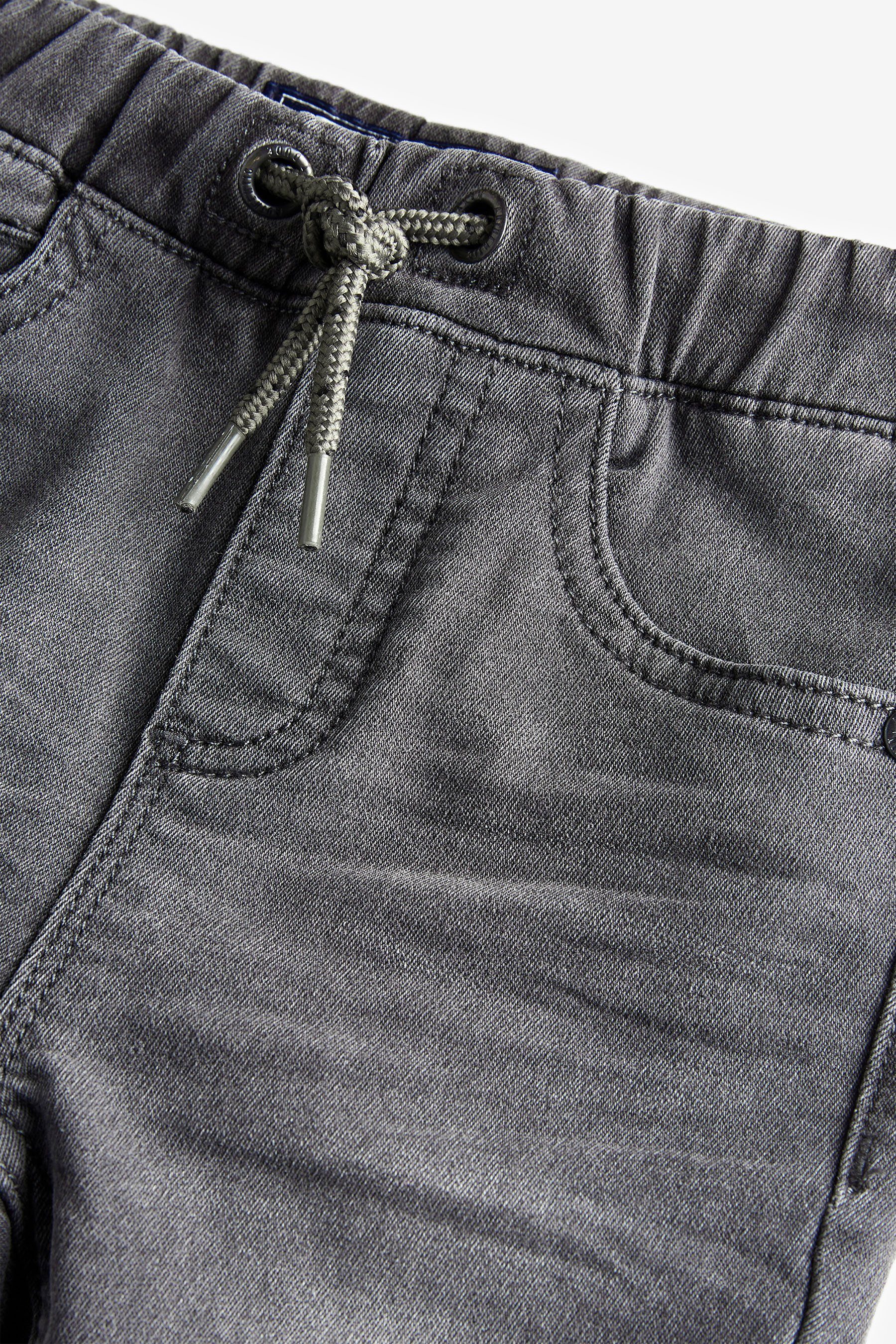 Next Slim-fit-Jeans Jogginghose aus Denim (1-tlg) Denim Grey