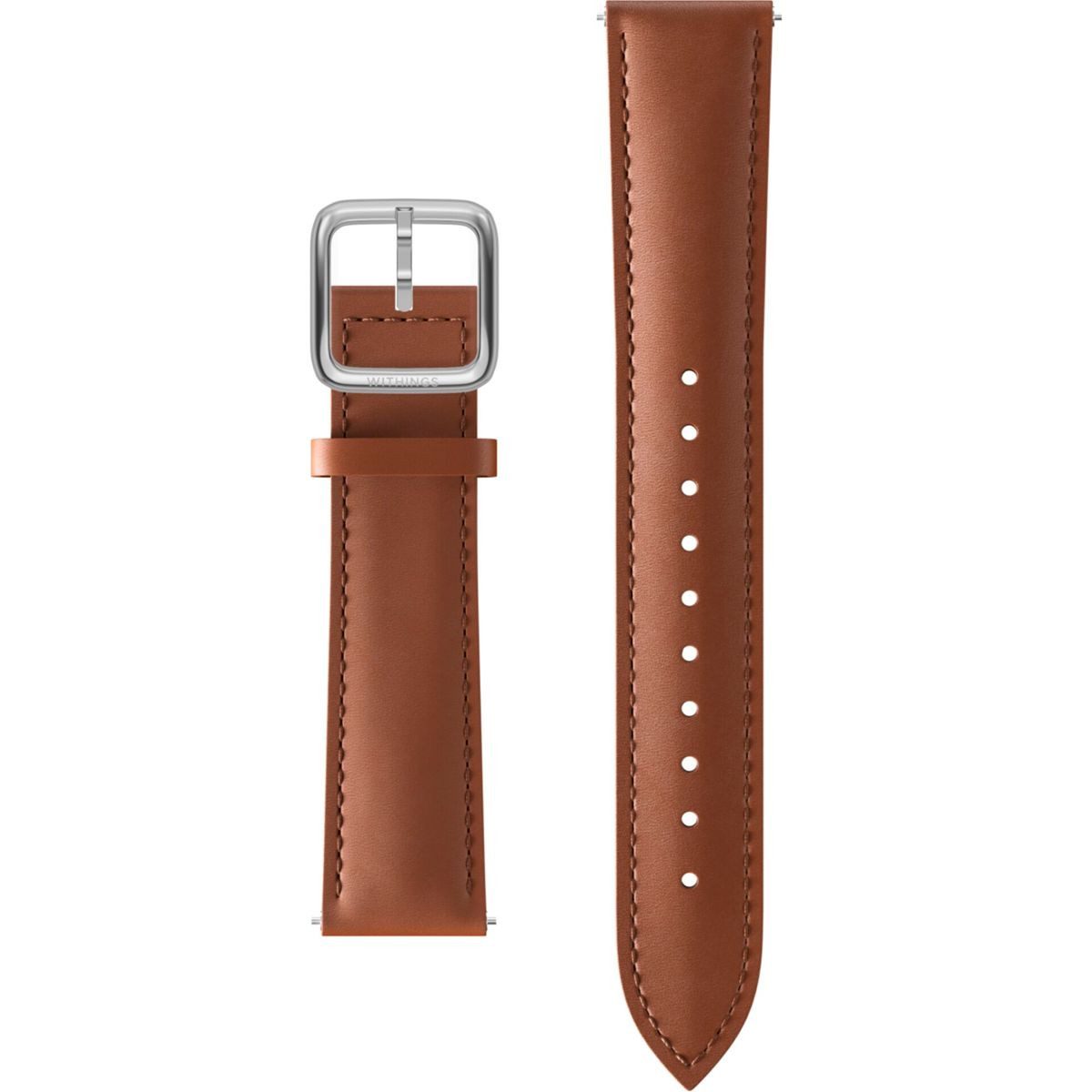 Withings Smartwatch-Armband Leather Wristband 18mm, Echtes Kalbsleder