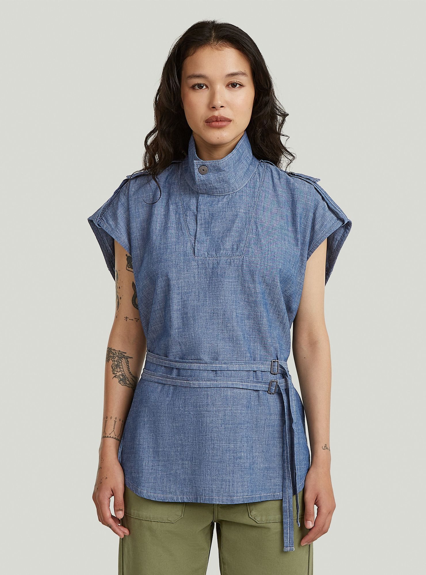 G-STAR T-Shirt Double Belted Shirt