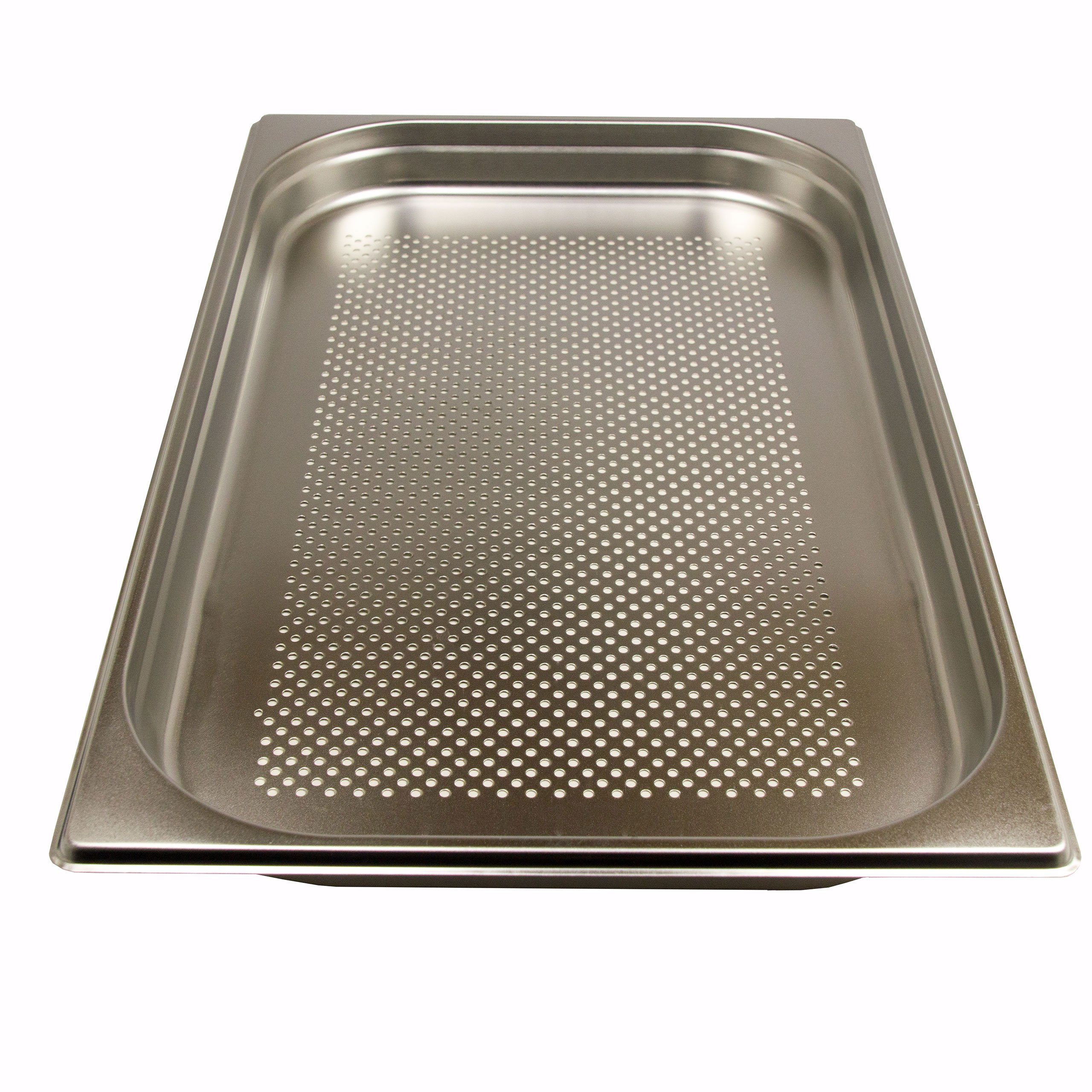 AcMax Thermobehälter GN 1/1 Edelstahl Gastronormbehälter 5,0 Liter Tiefe 40mm gelocht – Bild 3 von 5
