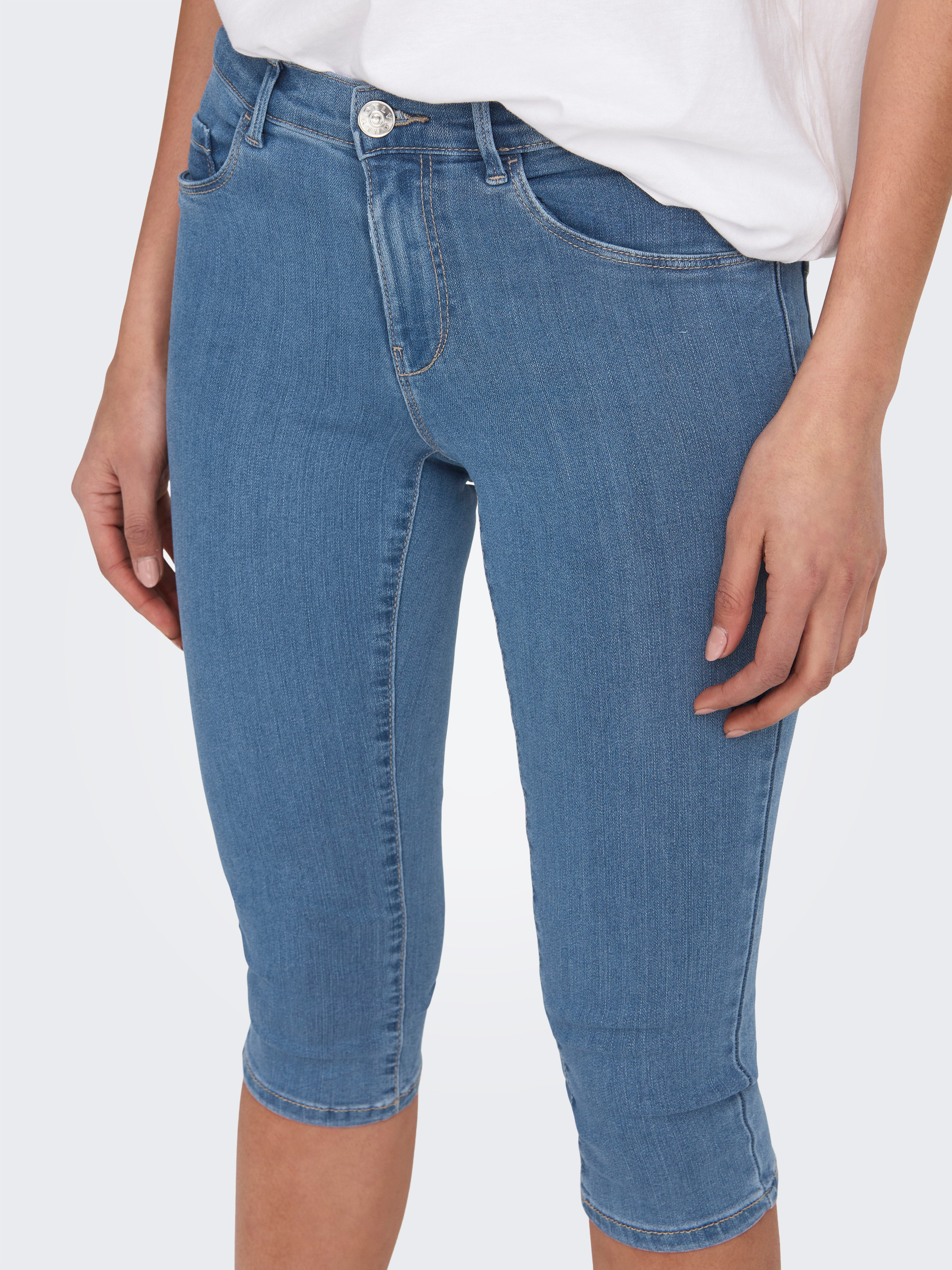 ONLY Caprijeans ONLRAIN – Skinny Fit mit mittlerer Leibhöhe für moderne Sil günstig online kaufen