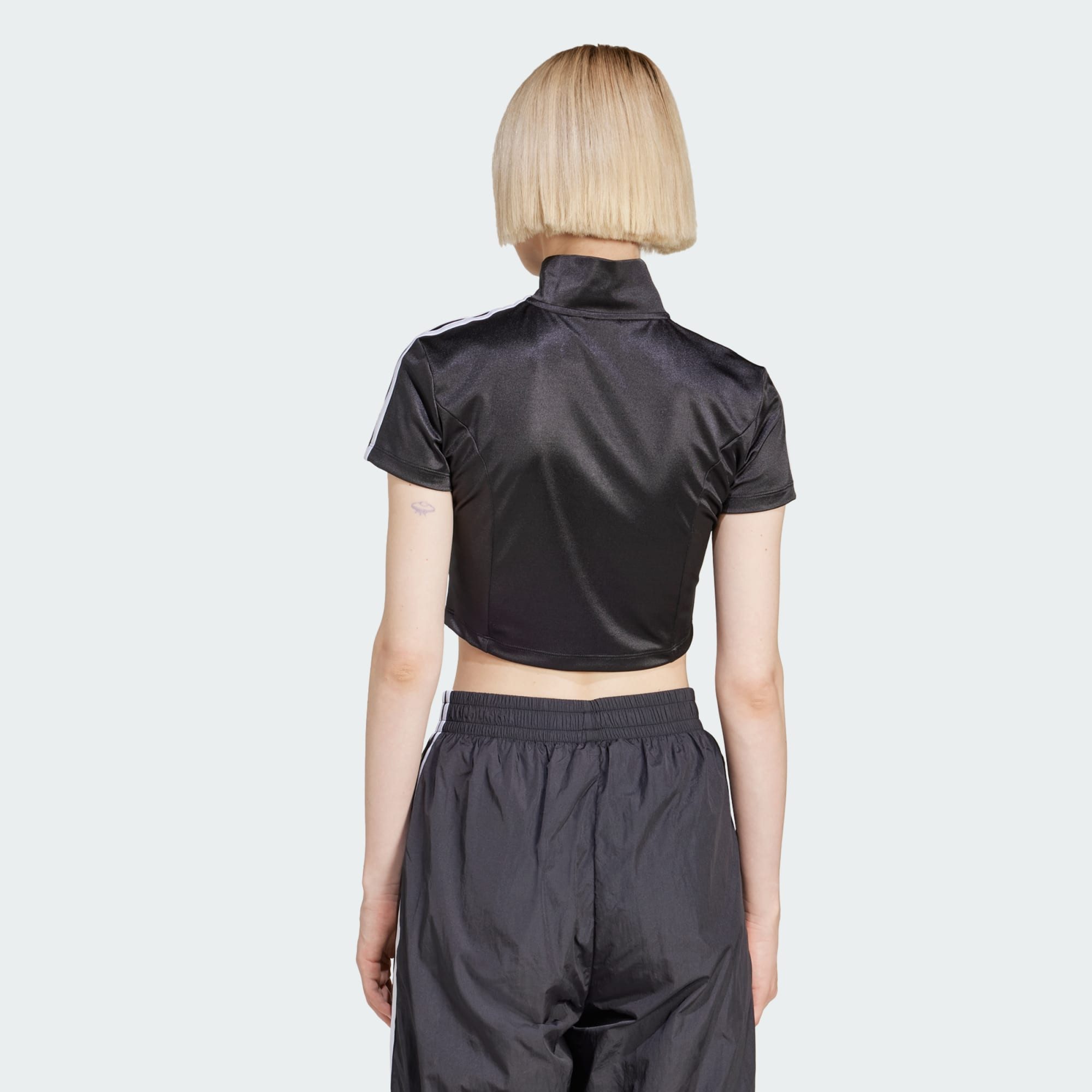 adidas Originals Crop-Top KURZÄRMELIGES ADICOLOR TRACK TOP (1-tlg)