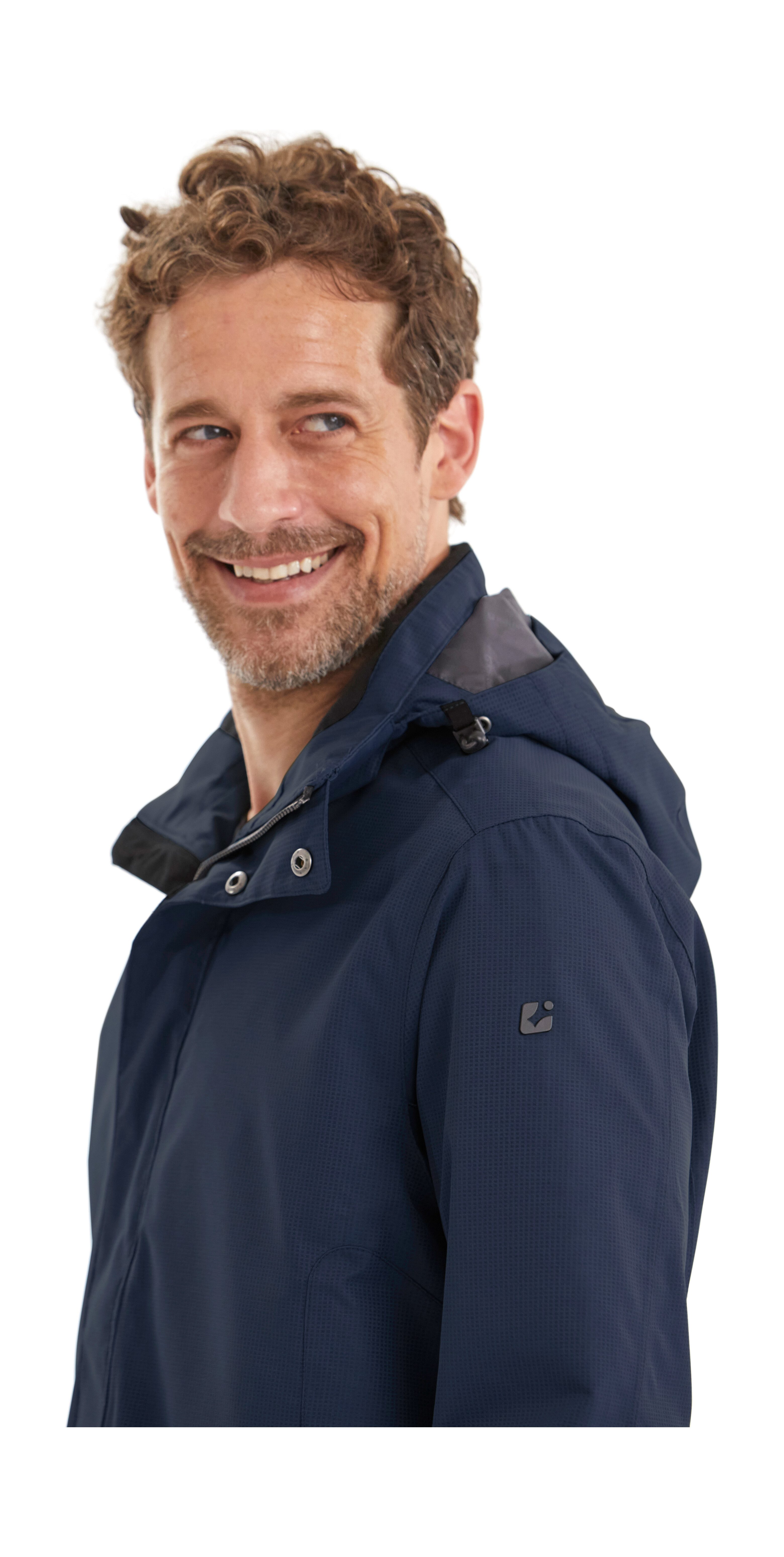 Killtec Outdoorjacke KOS 1 MN JCKT Wind- und wasserdichte Herrenjacke, atmungsaktiv, abnehmbare Kapuze
