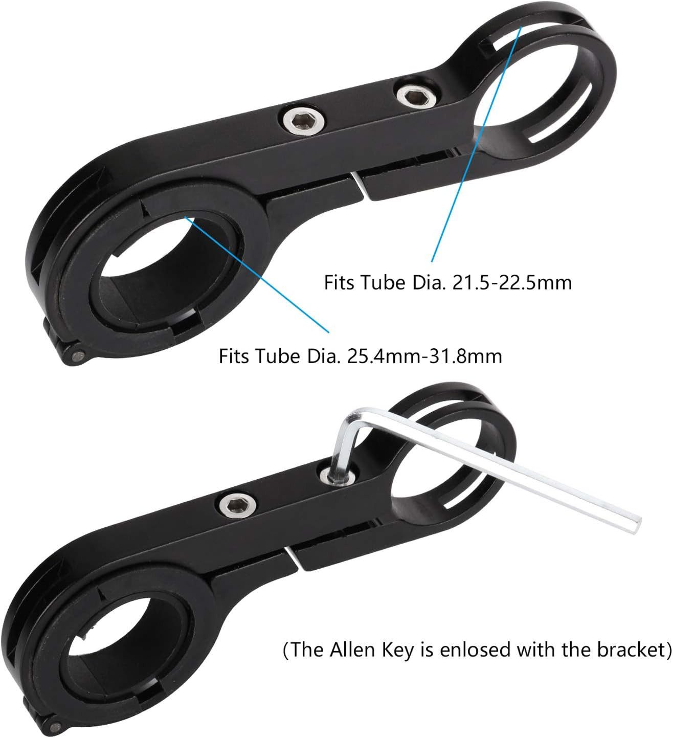 Refined Living Fahrradlenker Fahrradlenker-Extender-Halterung,Fahrrad Lenker Verlängerung, Multifunktionslenker, (20cm,Doppelte Halterung und StangeFahrrad Lenk – Bild 4 von 5
