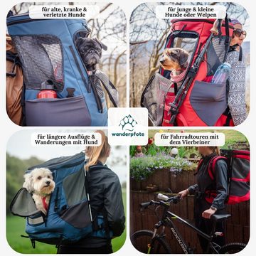 Wanderpfote Tiertransporttasche Wanderpfote Trekking-Hunderucksack in zwei Größen – 12 kg zum Wandern