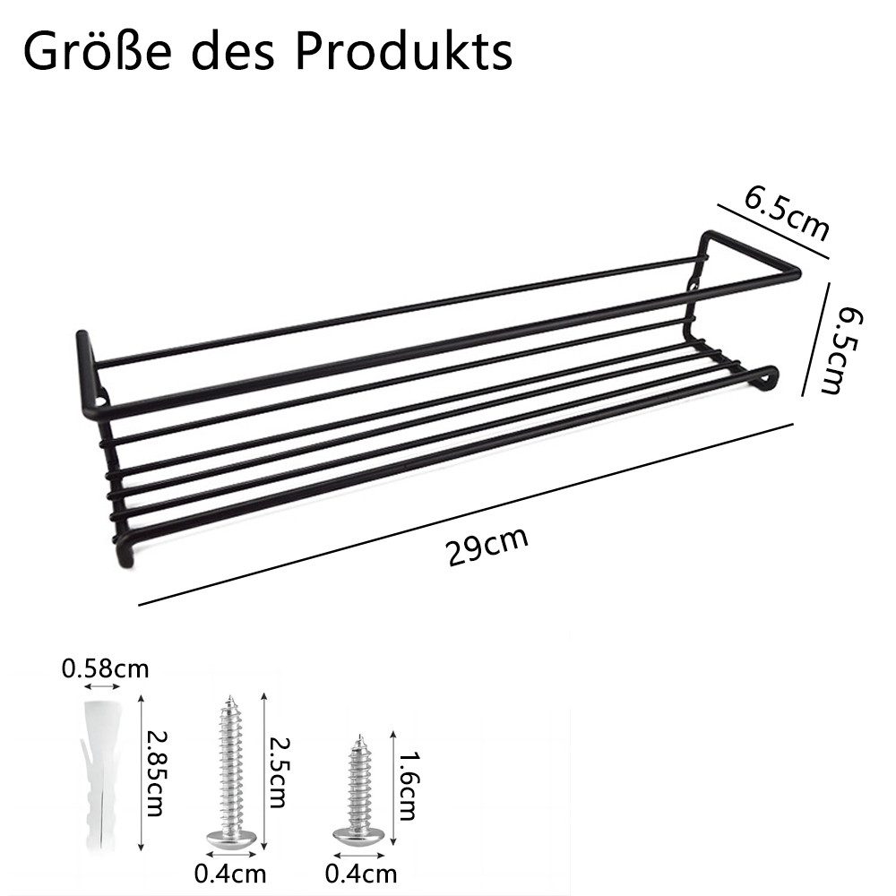 NUODWELL Gewürzregal 4 Stück Metall Gewürzhalter,Gewürzregal Hängend Ohne B günstig online kaufen