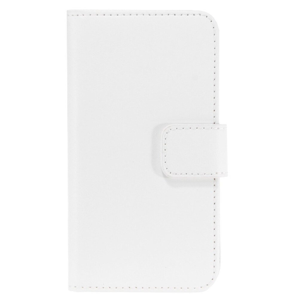 Handytasche Lederhülle Handyhülle für Samsung Galaxy S5 mini Weiß Tasche Schutz (Book Cover)